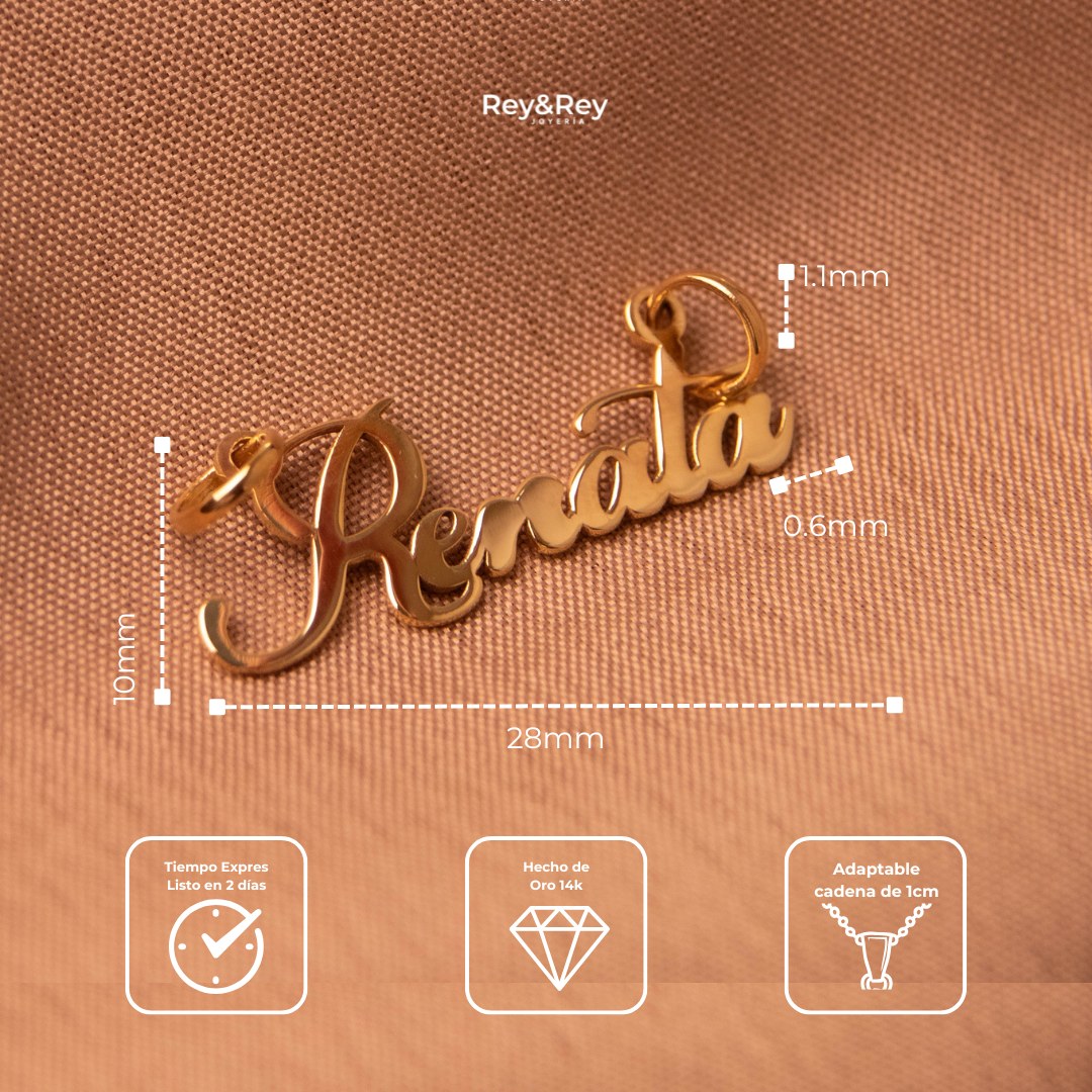 Dije Classic Personalizable oro 10k