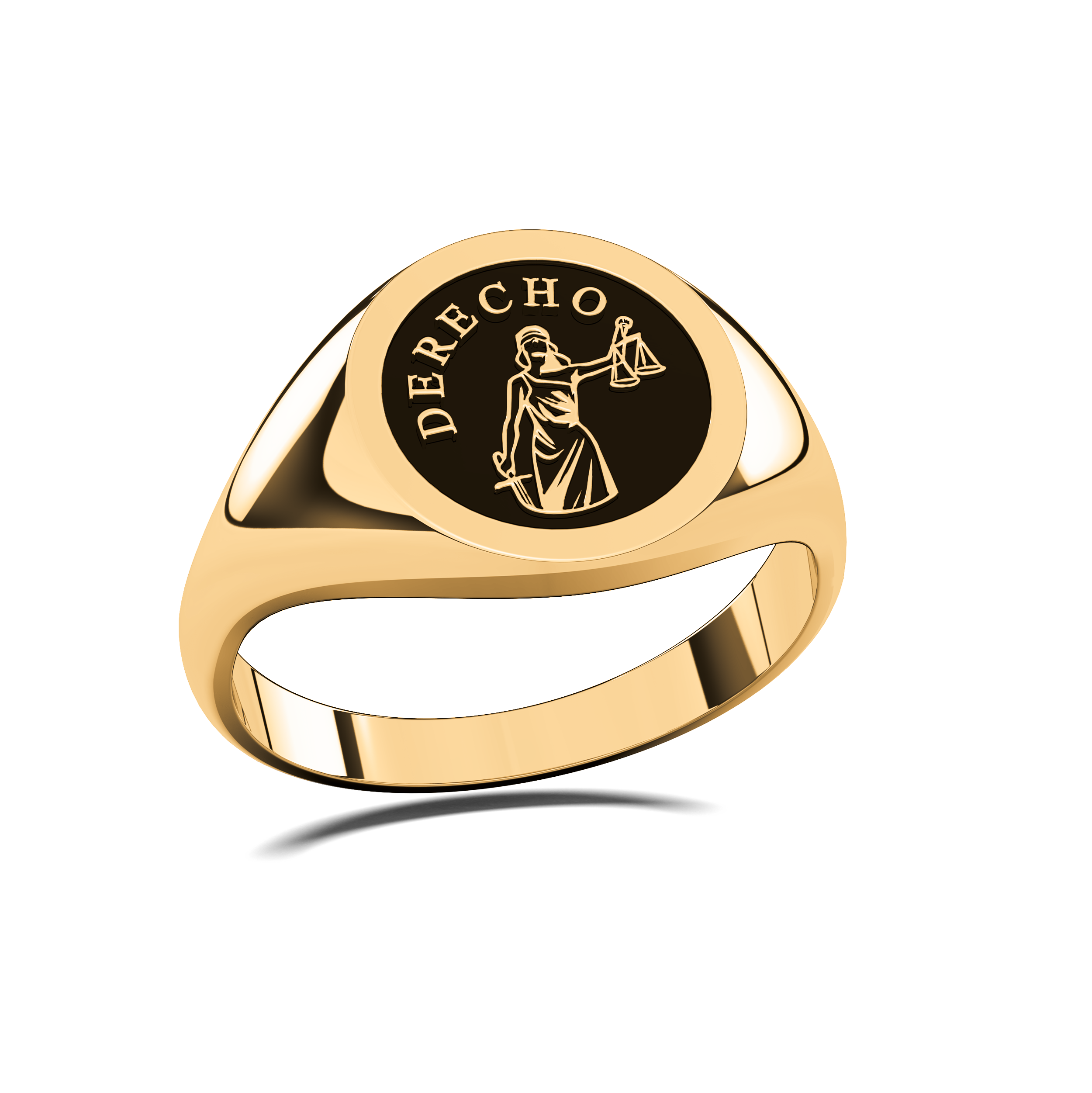 Anillo Graduación Sello Plata