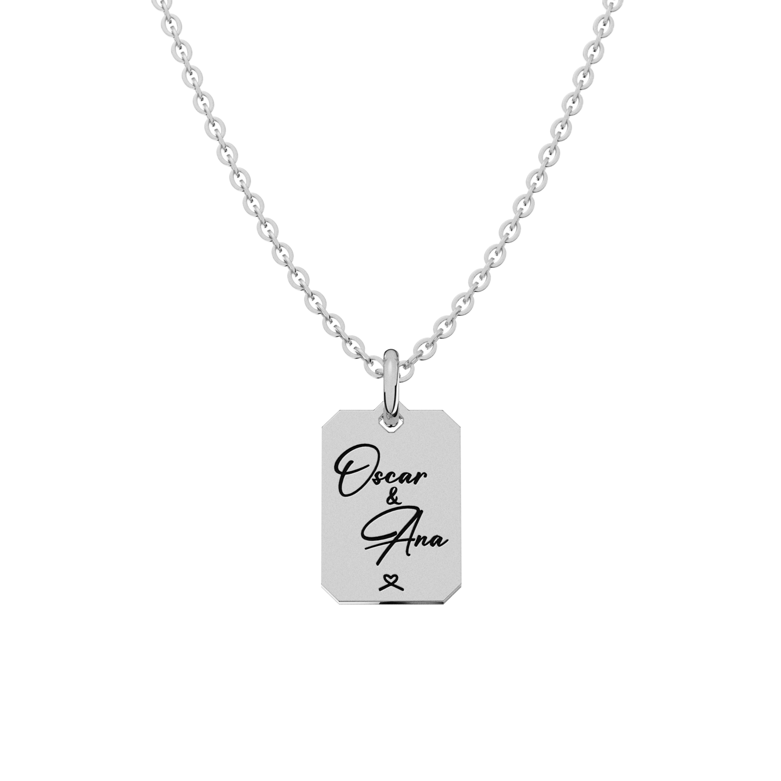 Collar Octa Personalizable Plata .925