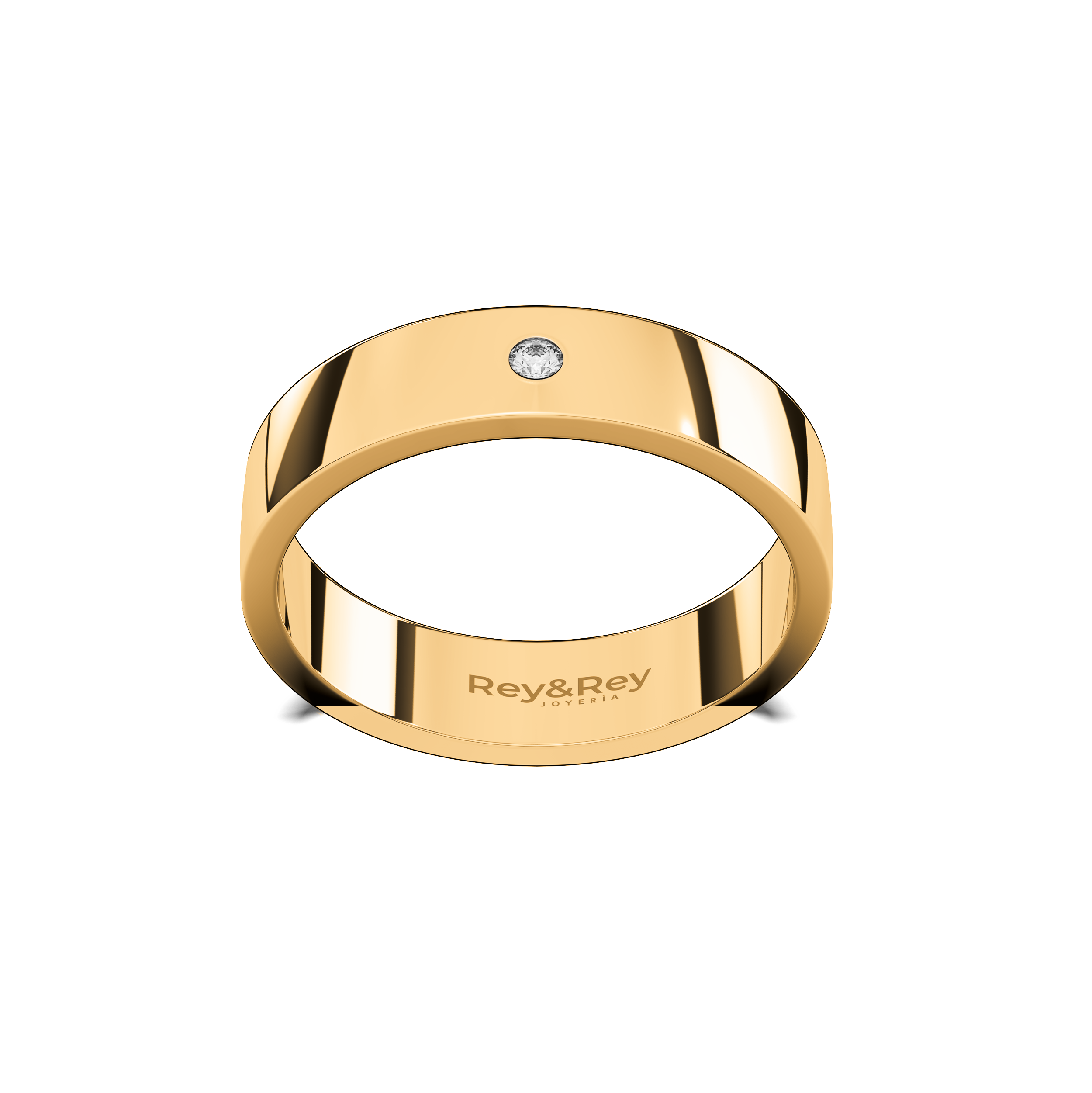 Anillo Flat X de Oro 10k
