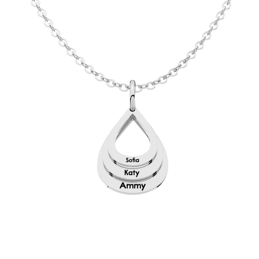 Collar Gota Personalizable Plata .925