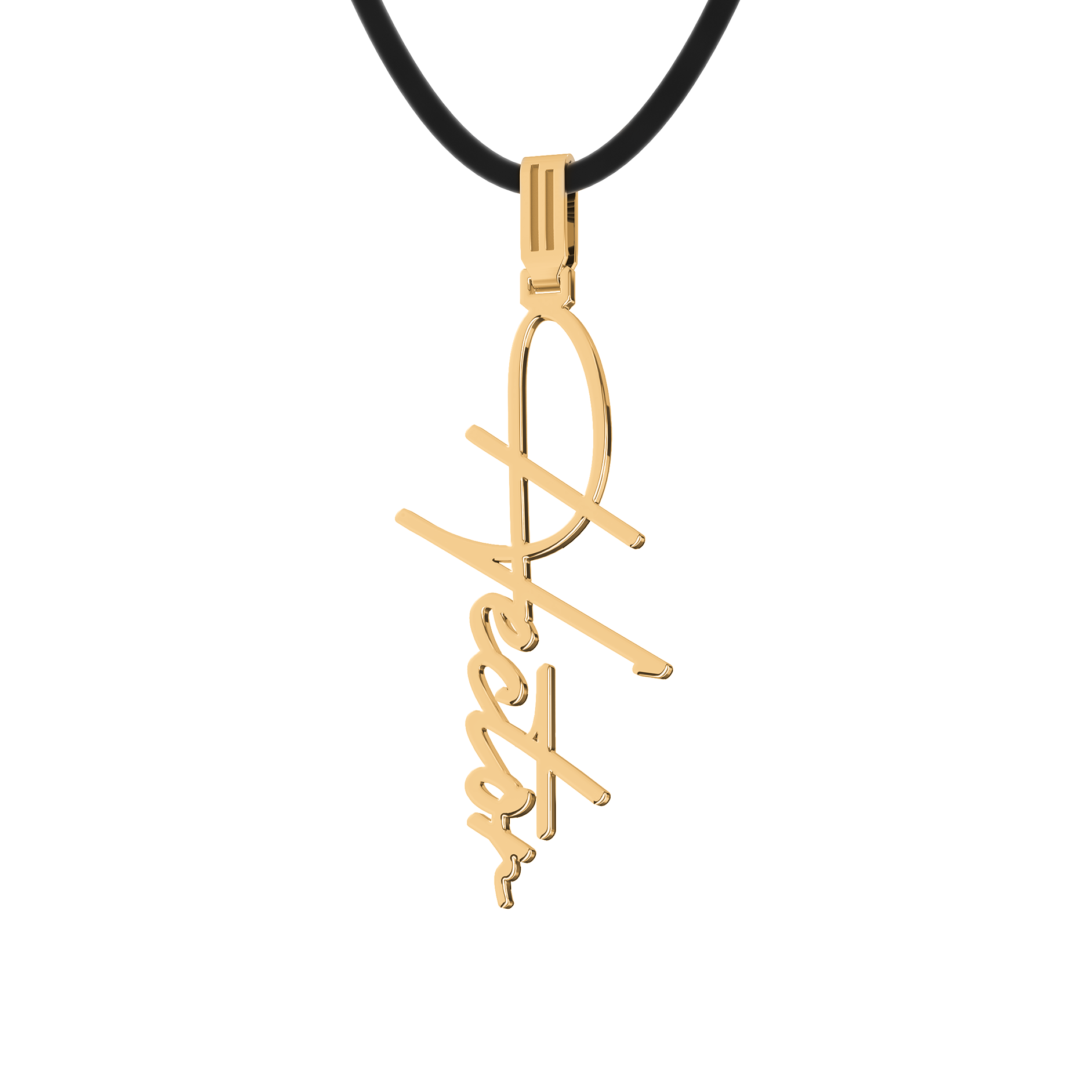 Dije Vertical Personalizable Oro 14K