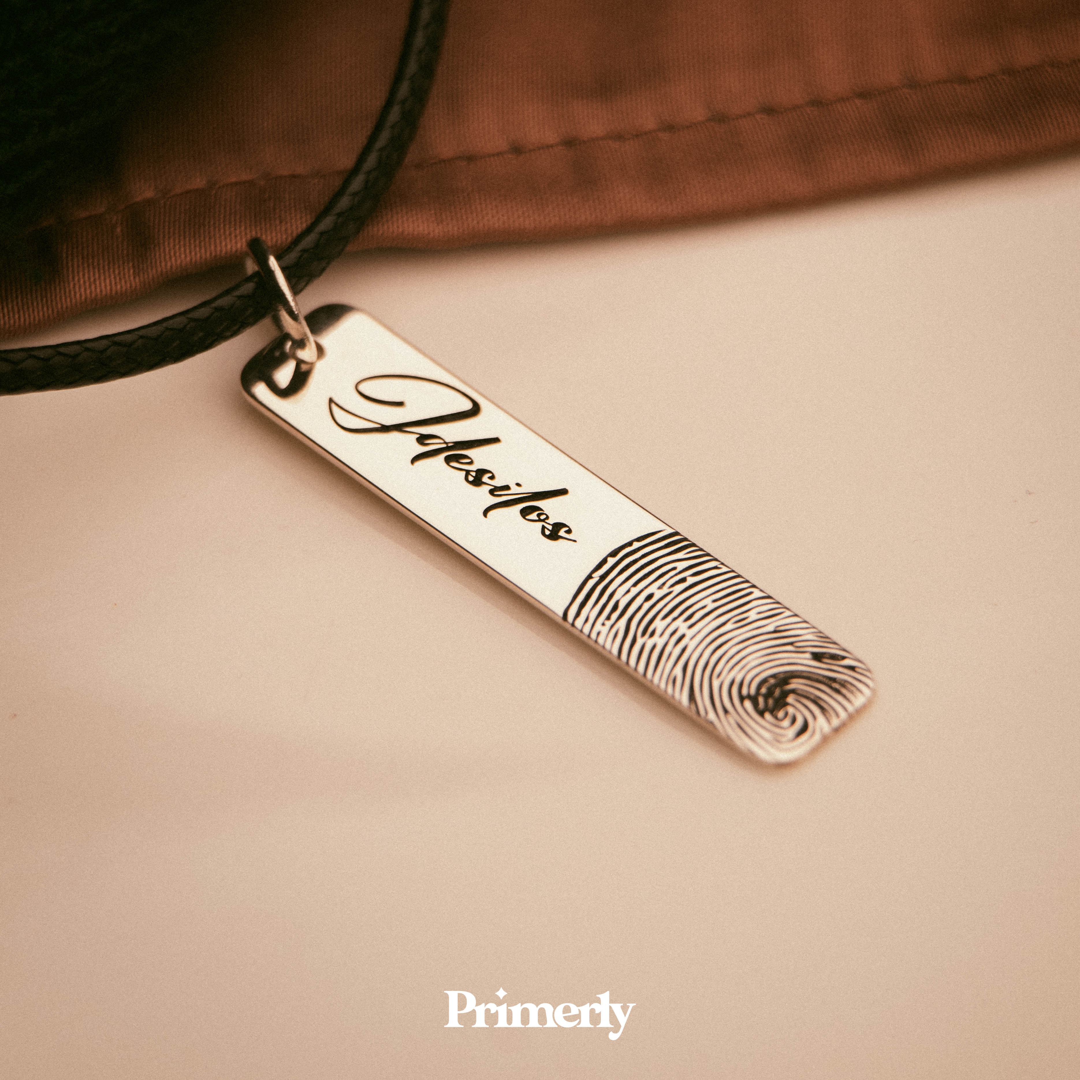 Etiqueta Huella Personalizable Plata .925