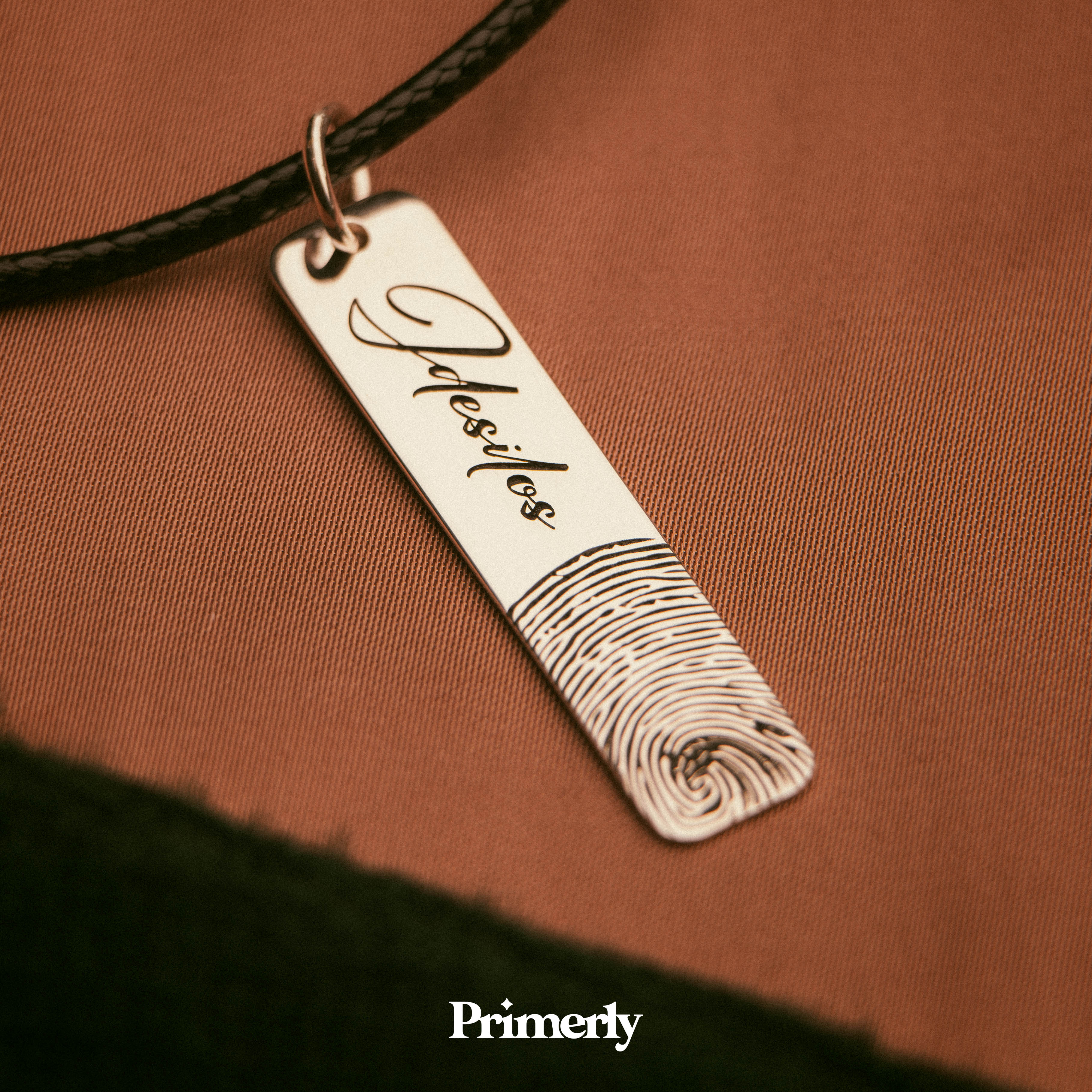 Etiqueta Huella Personalizable Plata .925