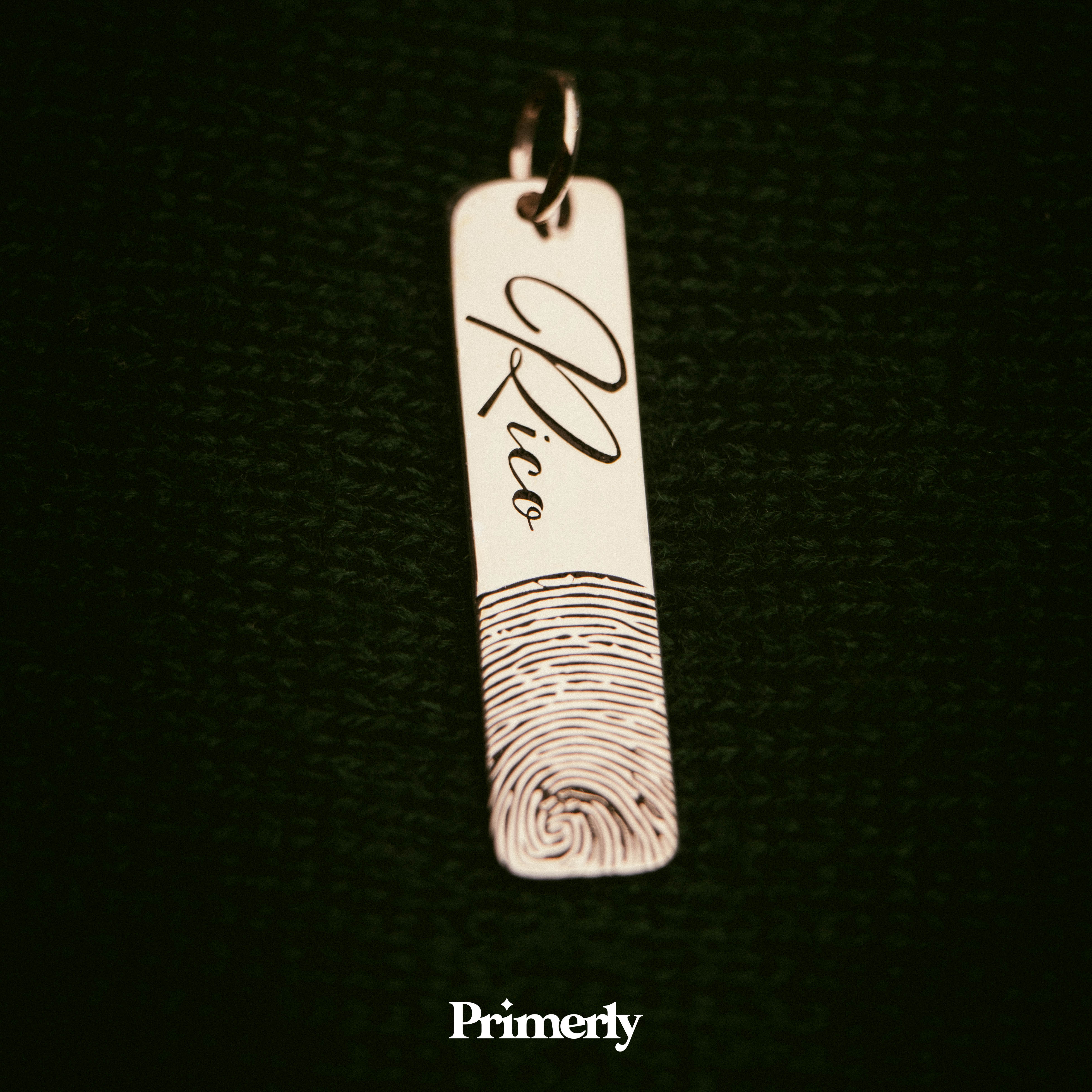 Etiqueta Huella Personalizable Plata .925