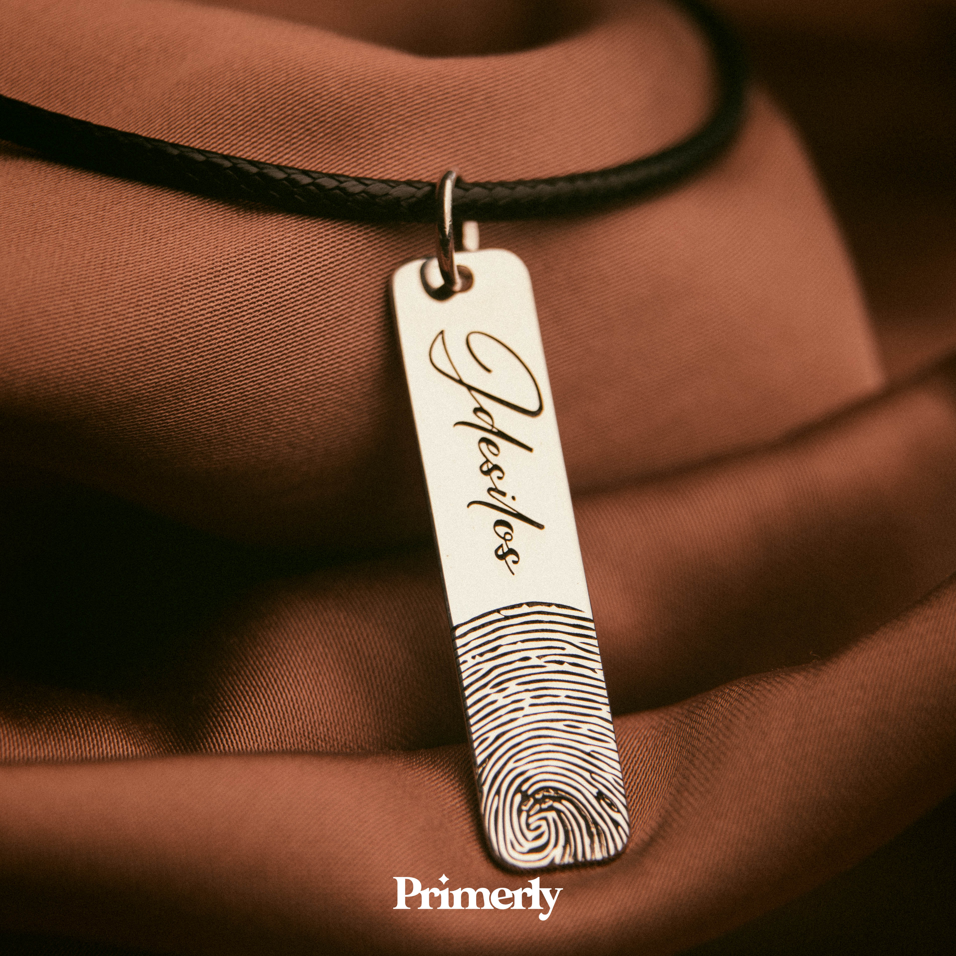 Etiqueta Huella Personalizable Plata .925
