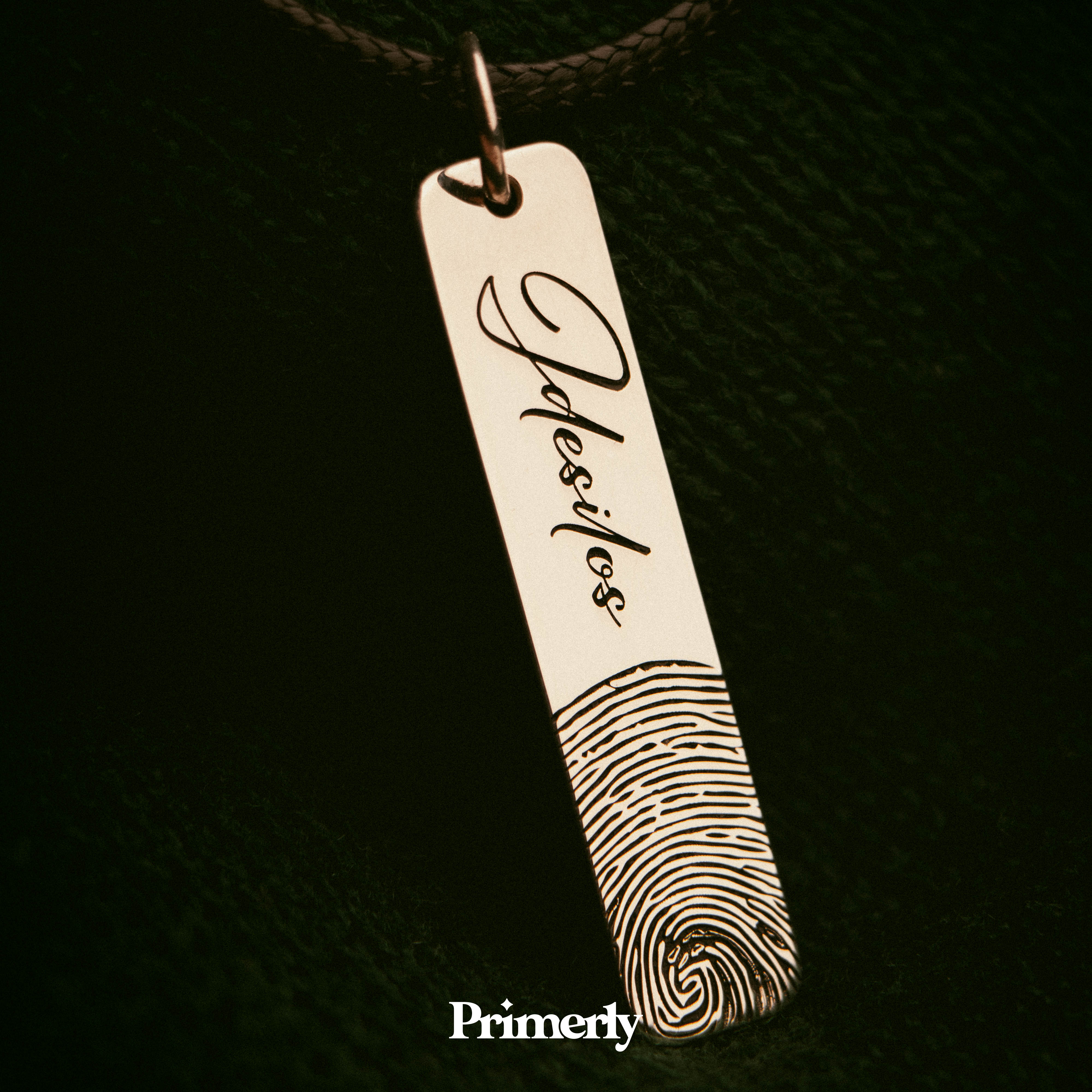 Etiqueta Huella Personalizable Plata .925
