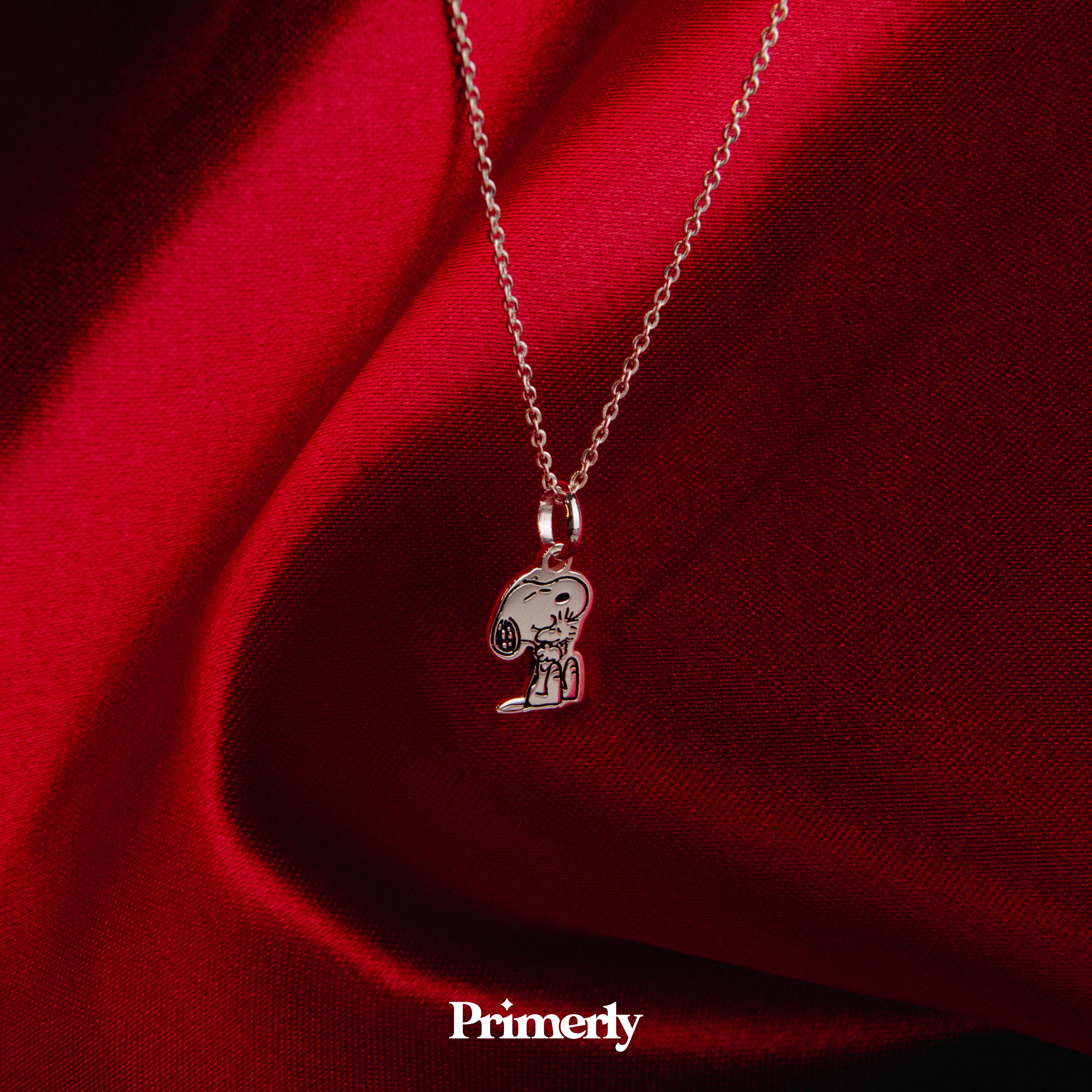 Collar Snoopy Sentado Mini Plata .925