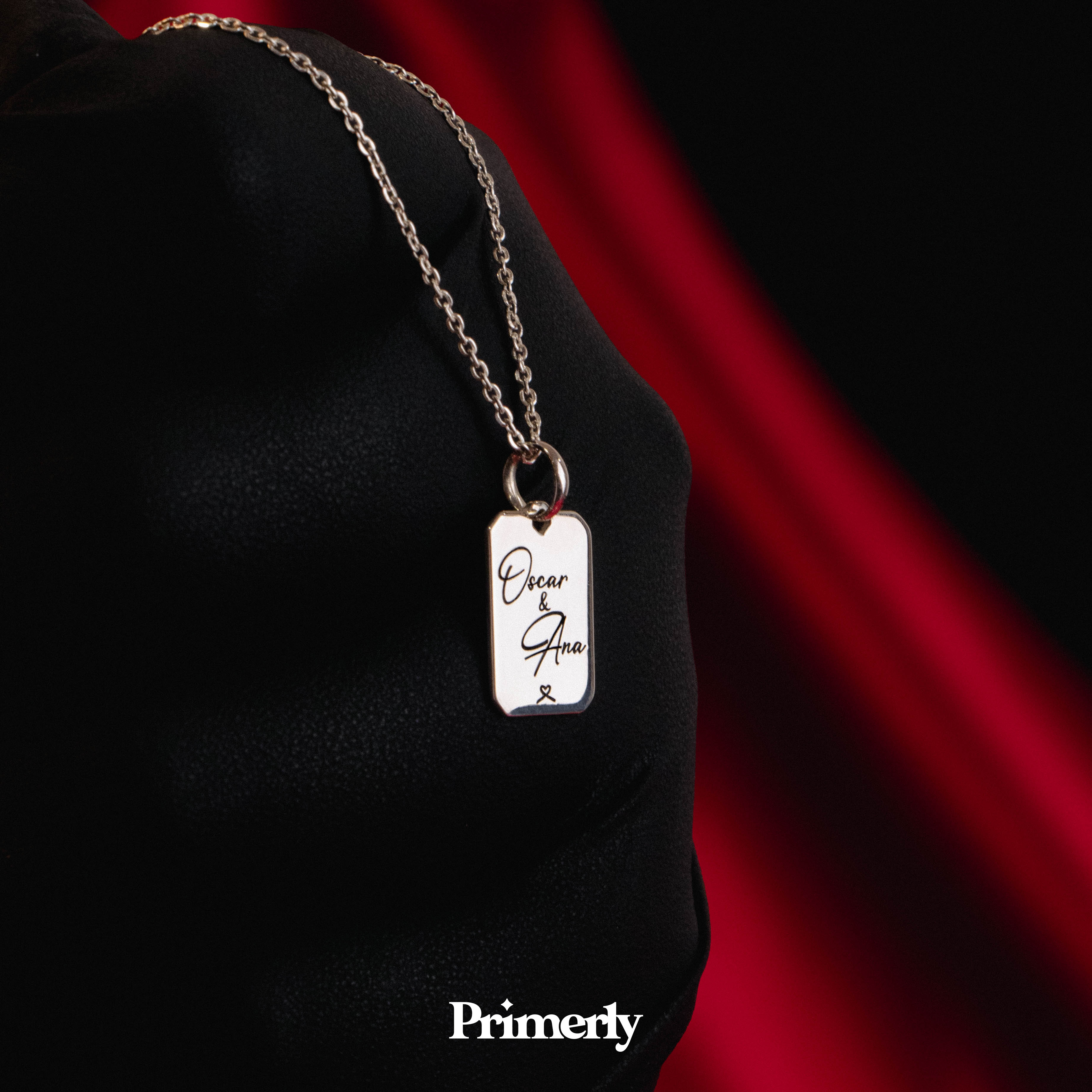Collar Octa Personalizable Plata .925