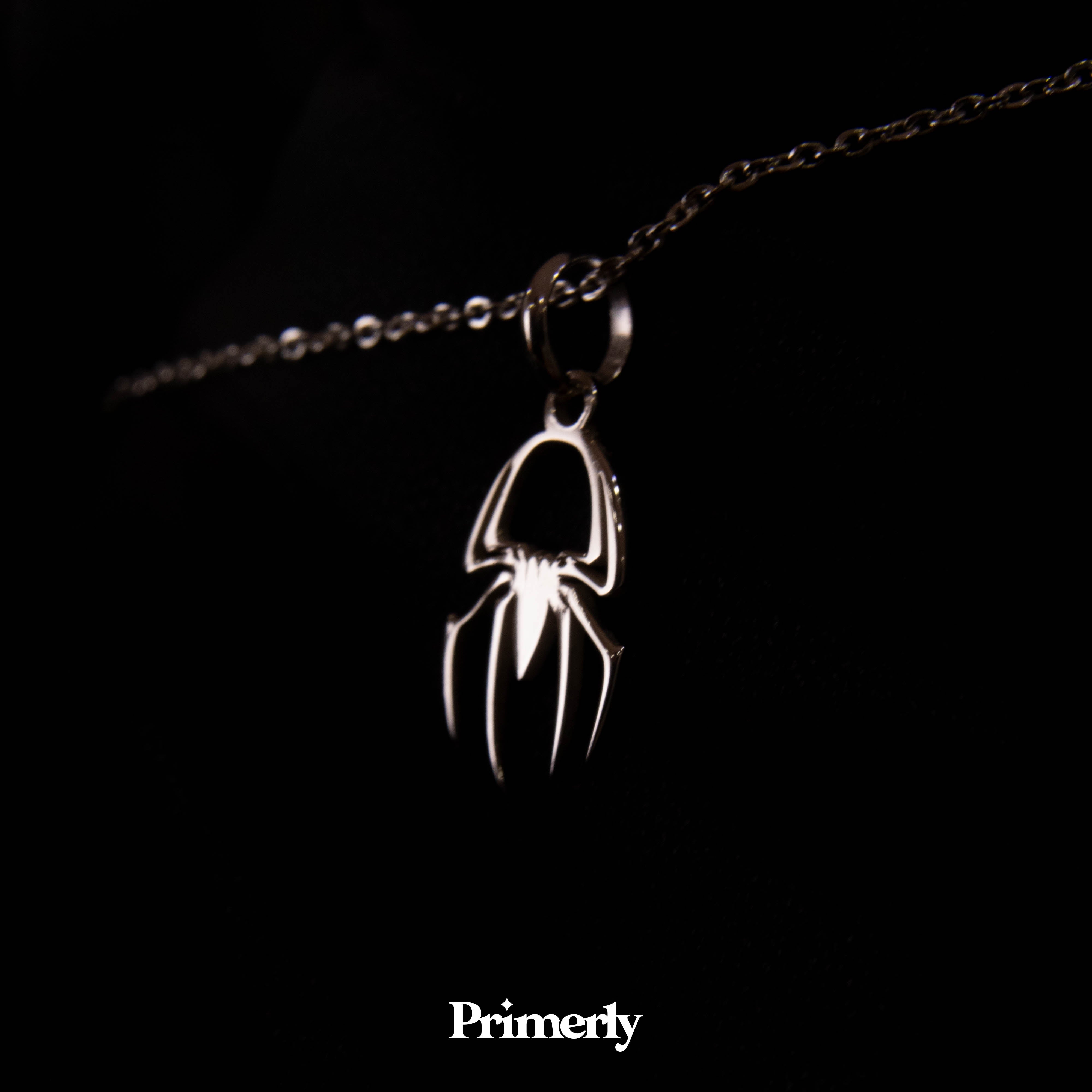 Collar Dije Grande Spiderman Plata .925