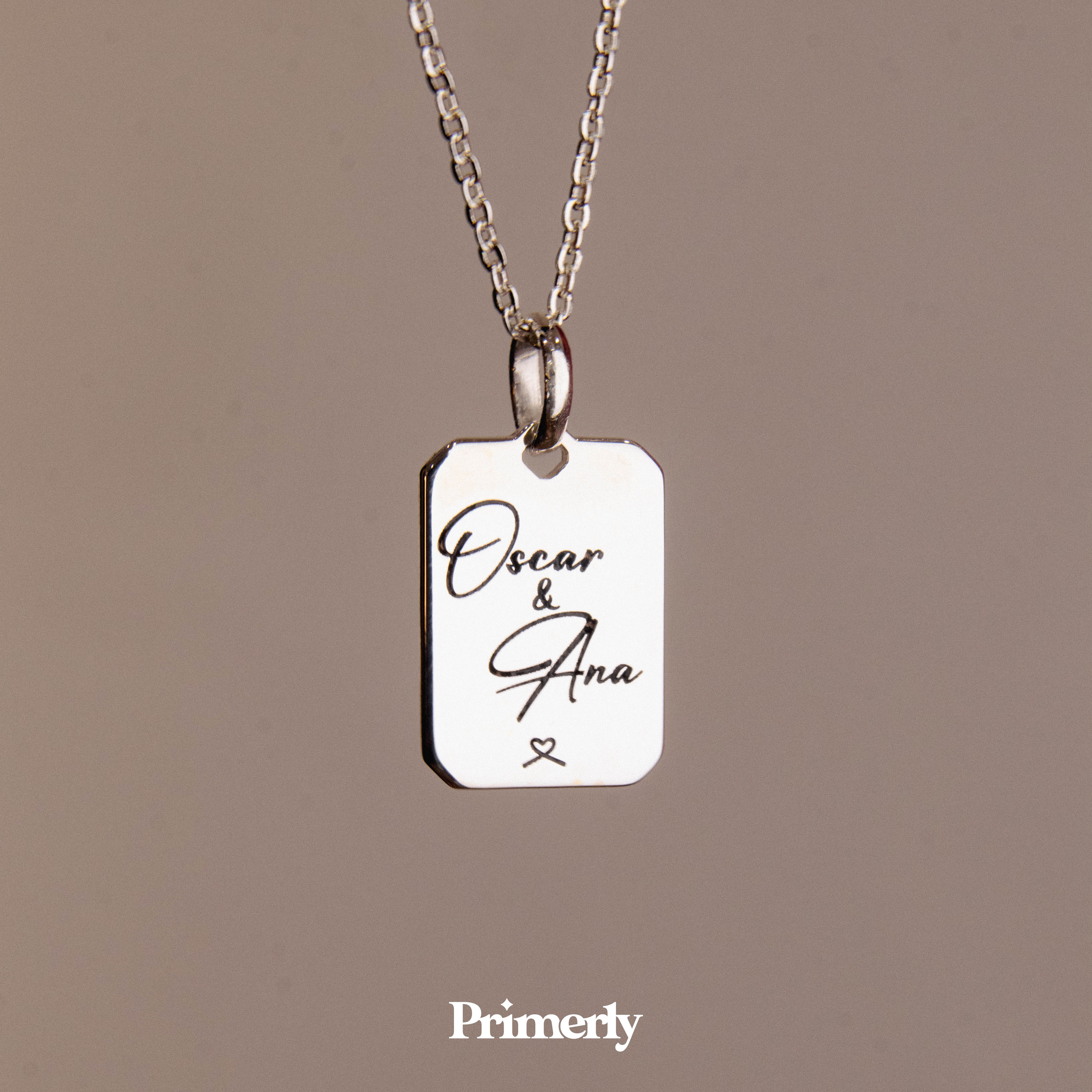 Collar Octa Personalizable Plata .925