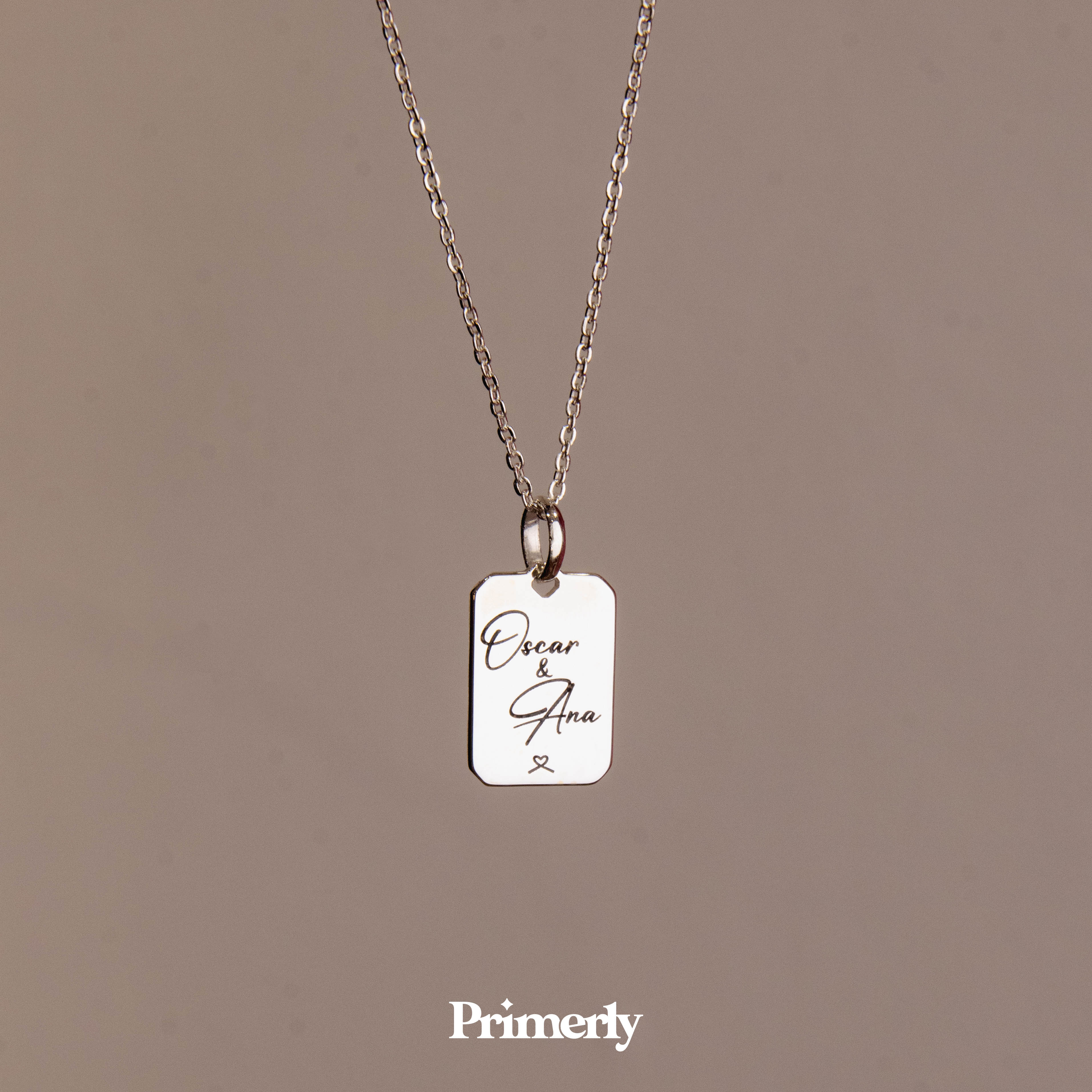 Collar Octa Personalizable Plata .925