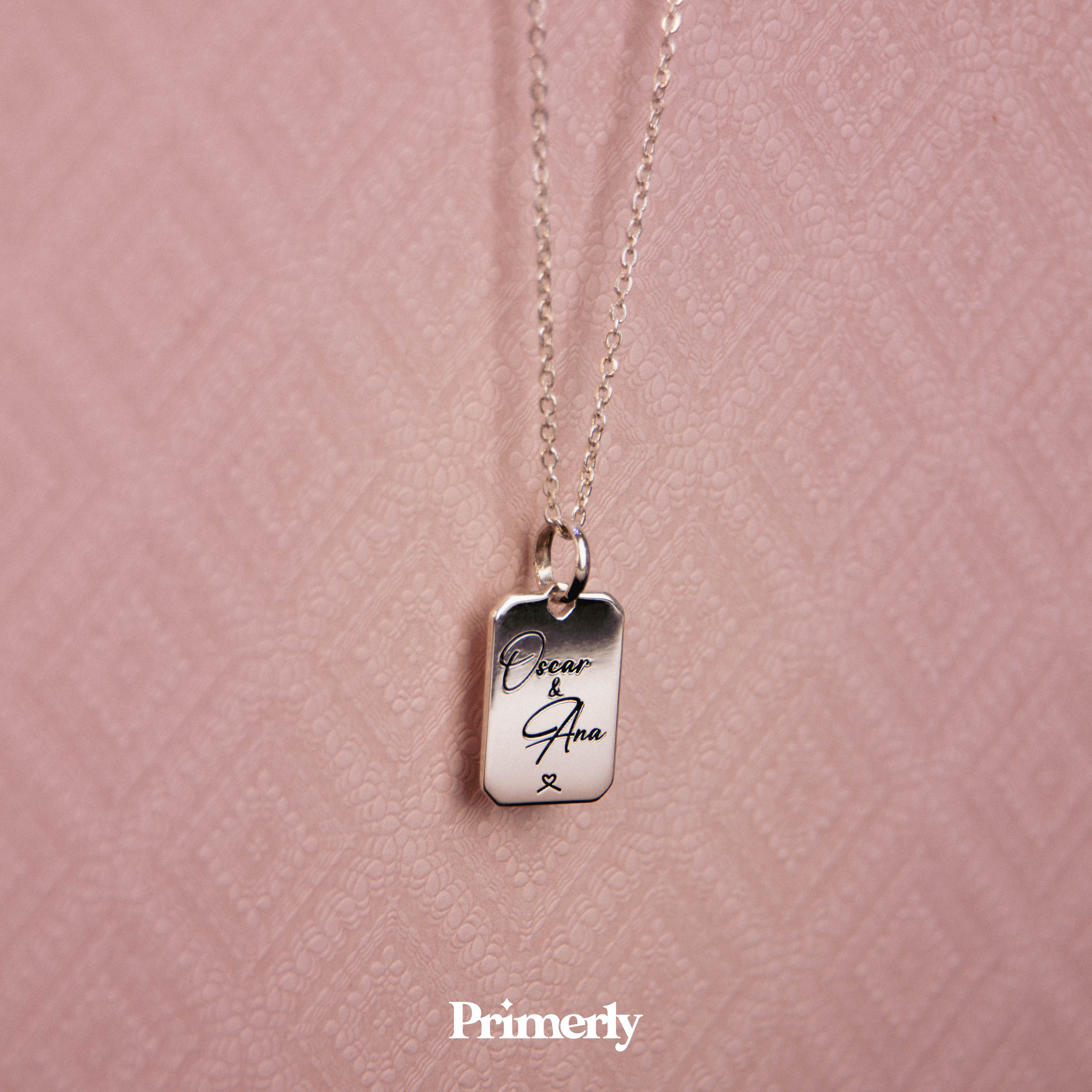 Collar Octa Personalizable Plata .925