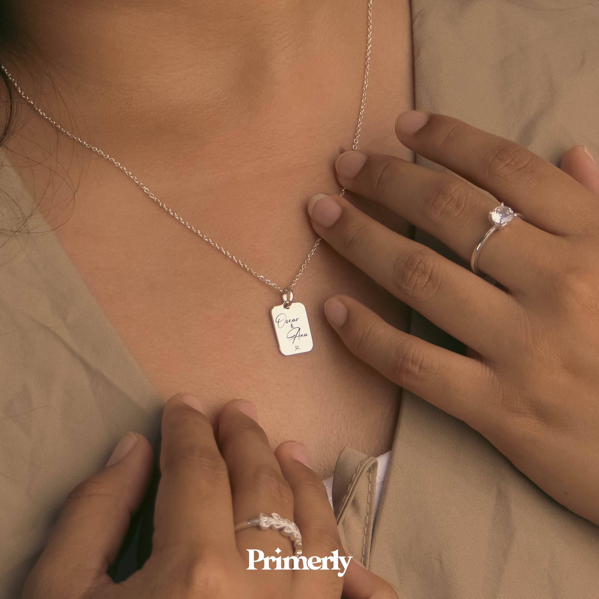 Collar Octa Personalizable Plata .925