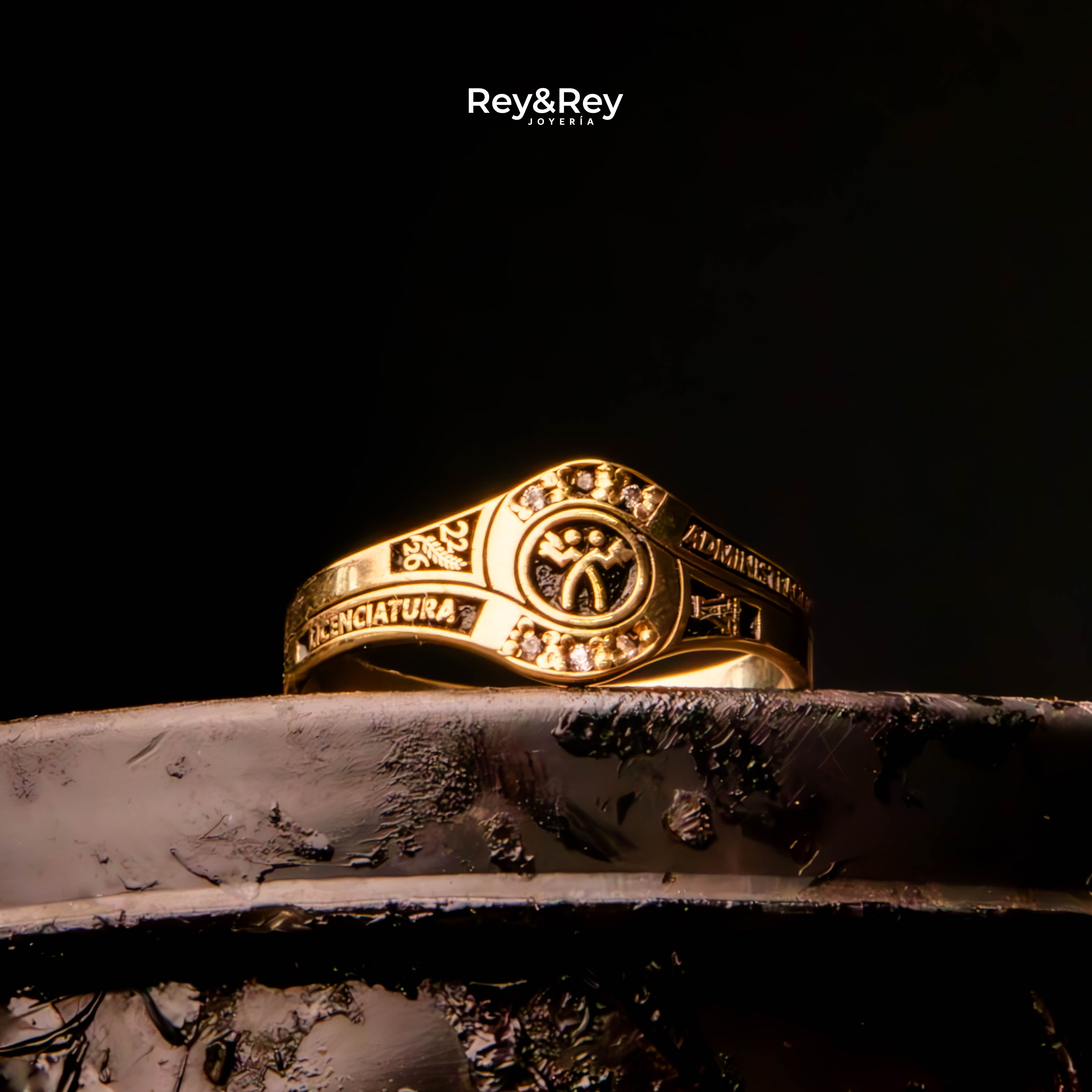 Anillo Graduación Ascenso Oro
