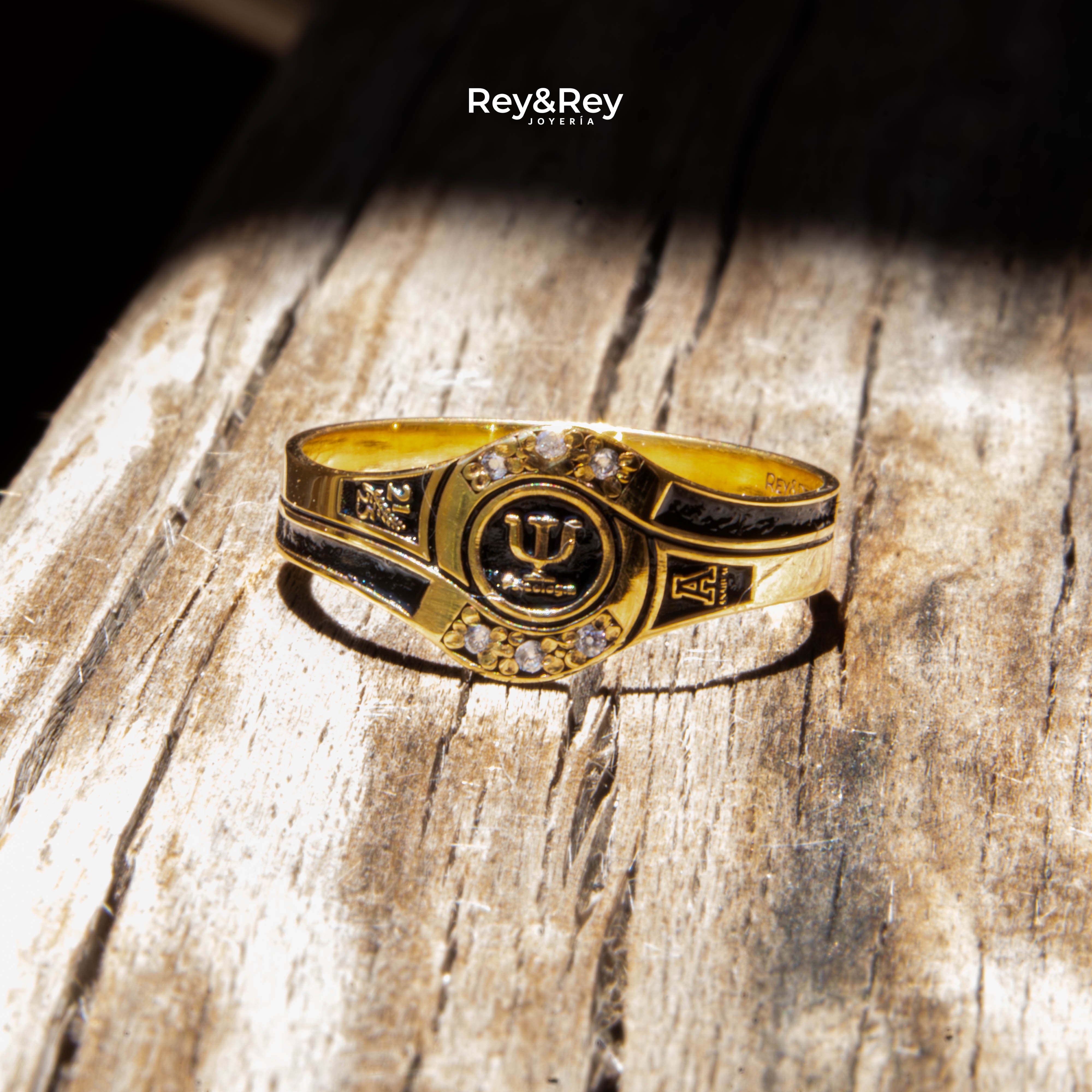 Anillo Graduación Ascenso Oro