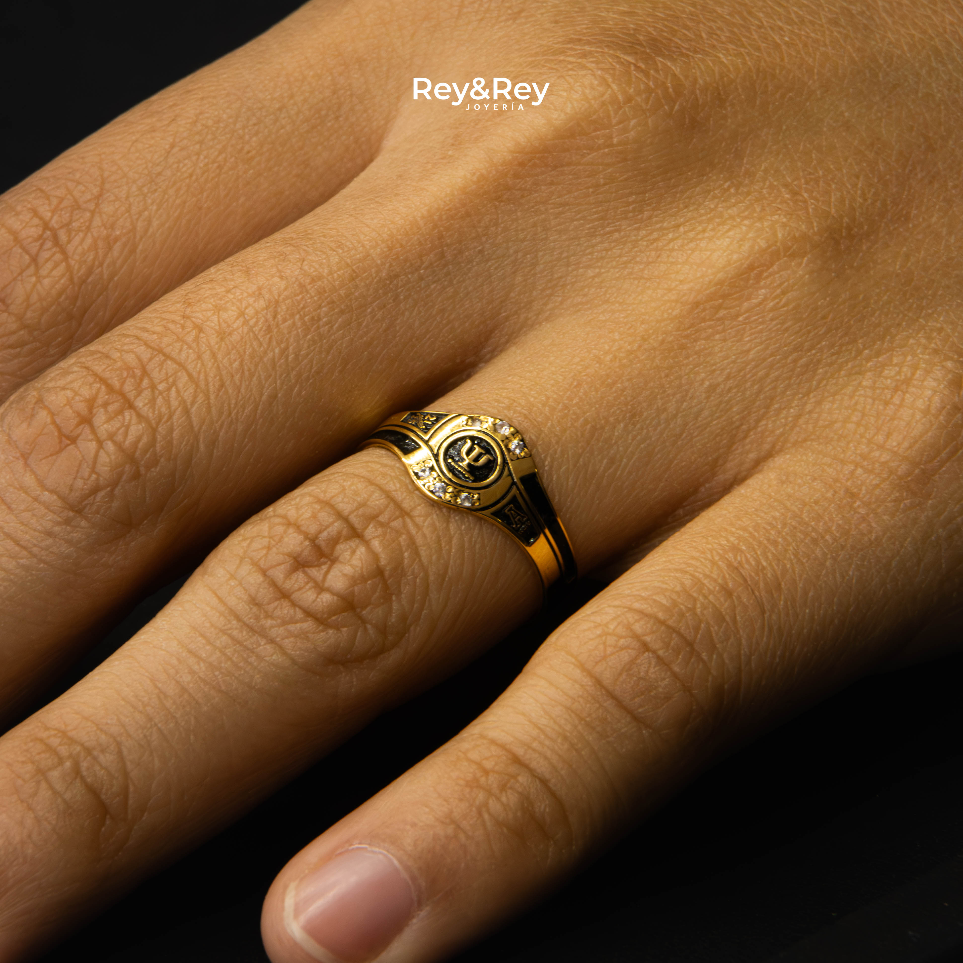 Anillo Graduación Ascenso Oro