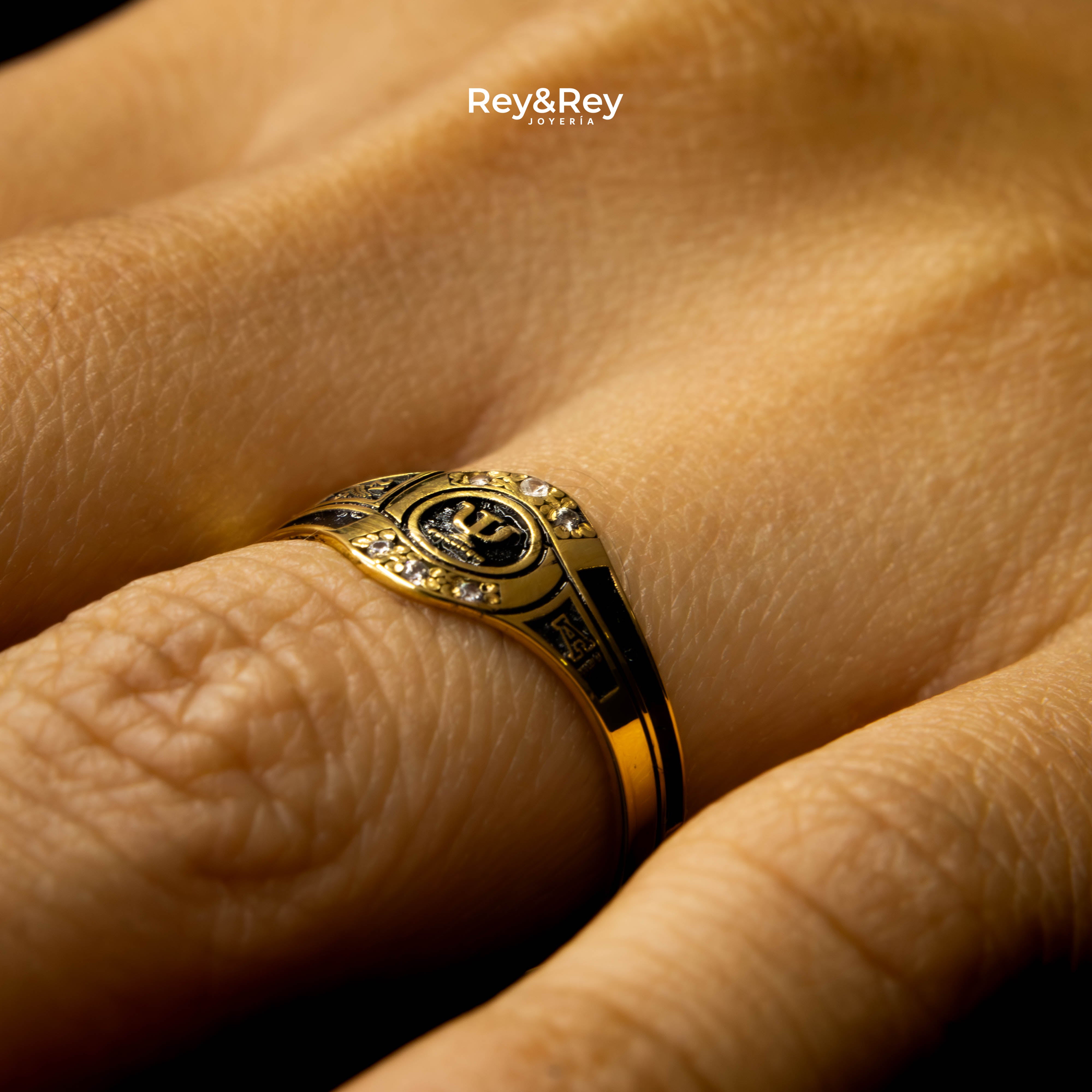 Anillo Graduación Ascenso Oro