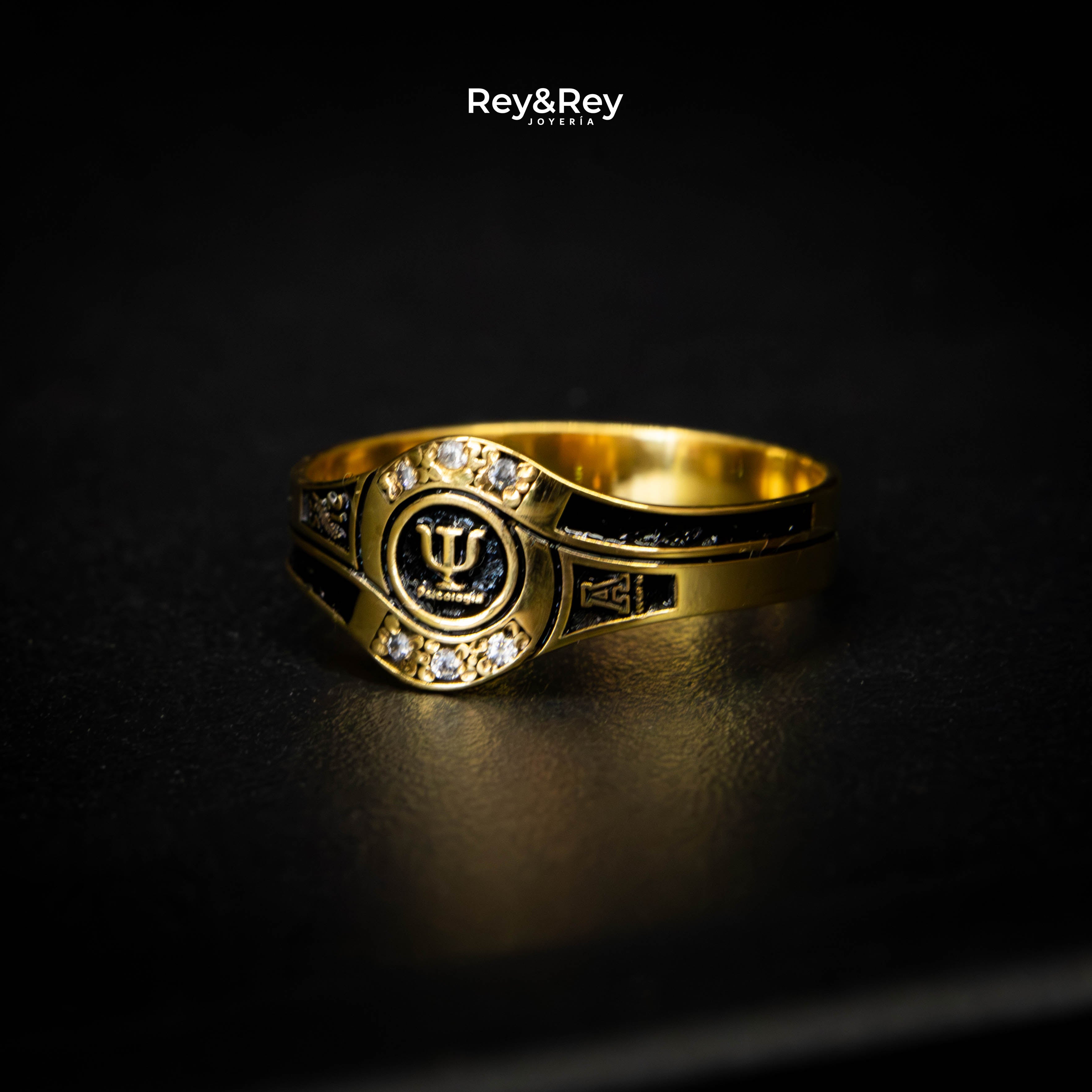 Anillo Graduación Ascenso Oro
