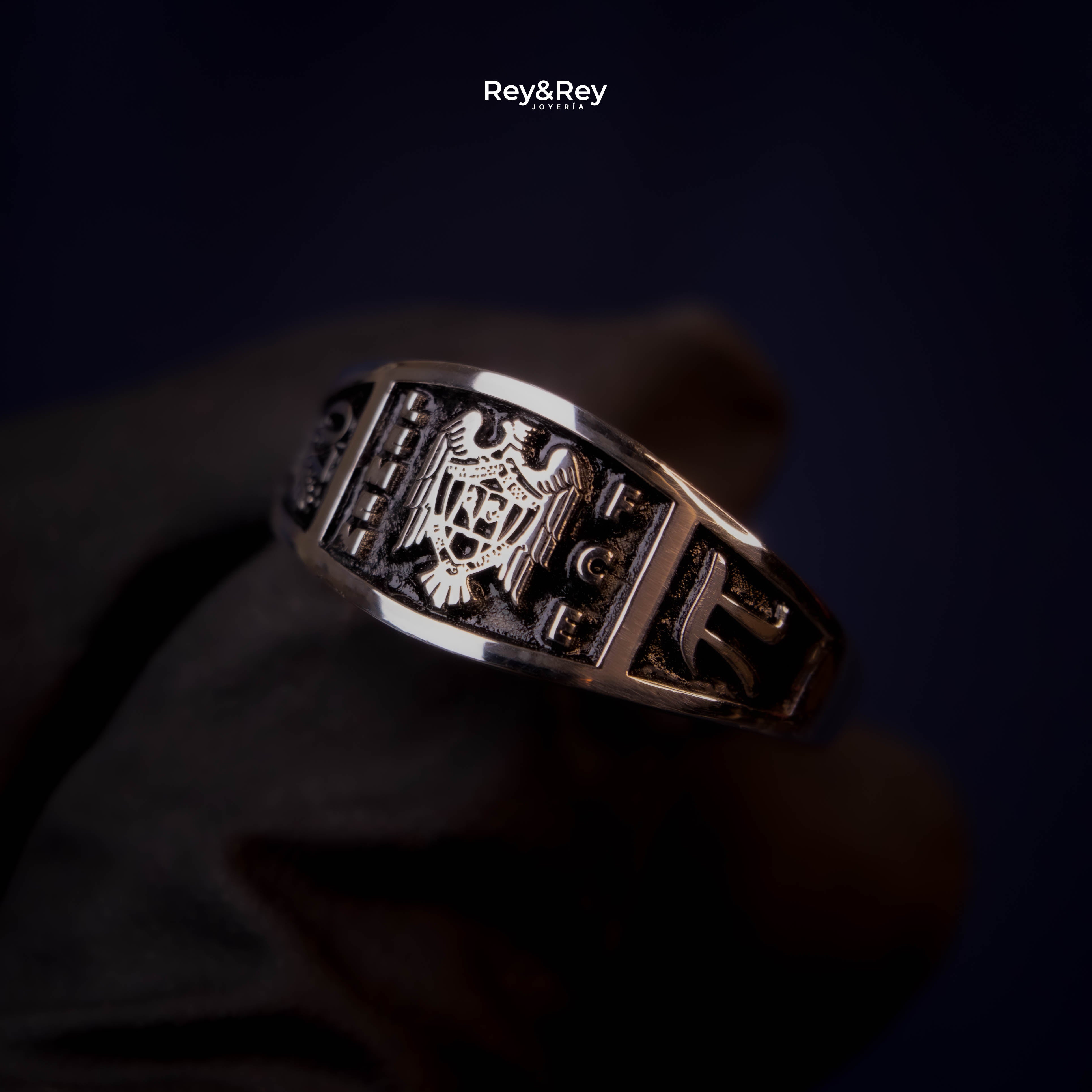 Anillo Belt Graduación Logos Licenciatura en Plata