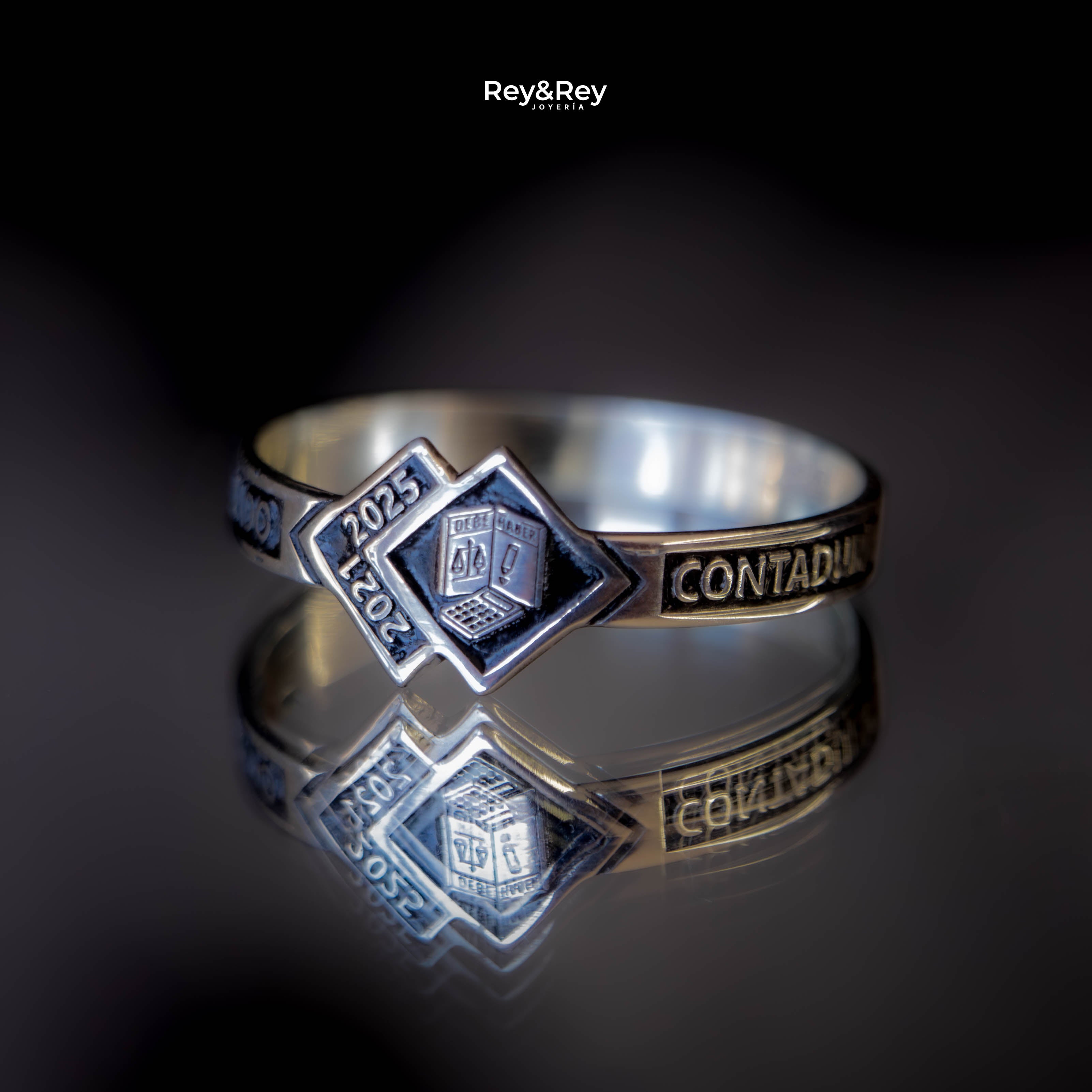 Anillo Graduación Skalon Plata
