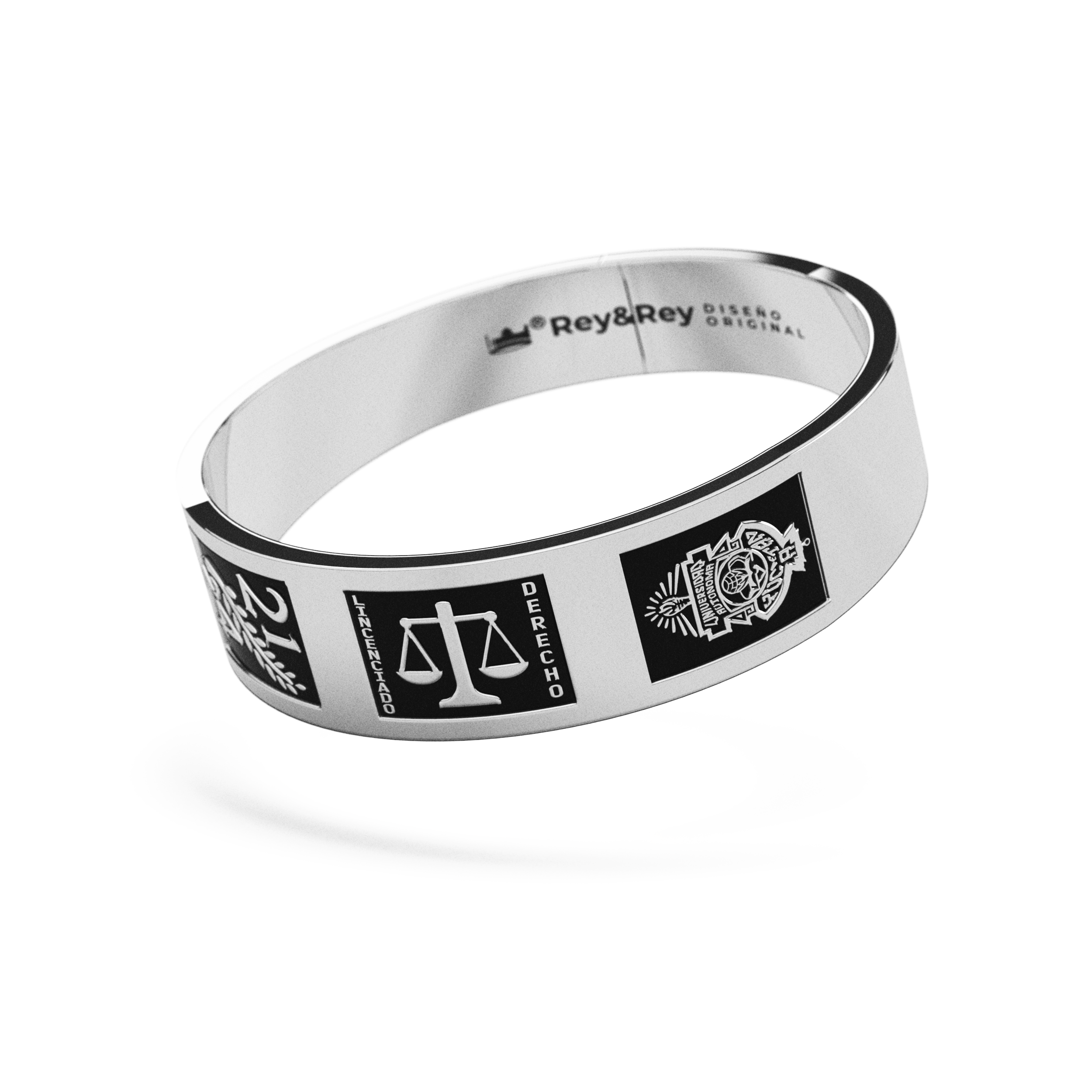 Anillo Graduación Meta Plata