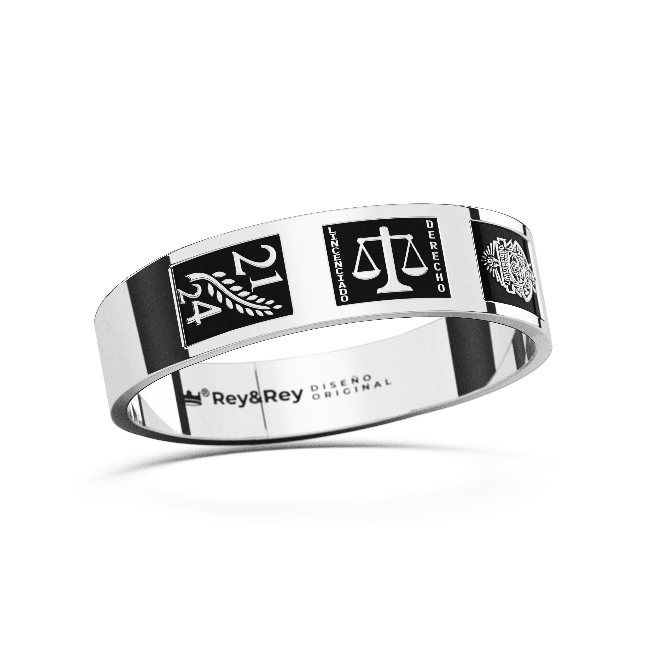 Anillo Graduación Meta Plata