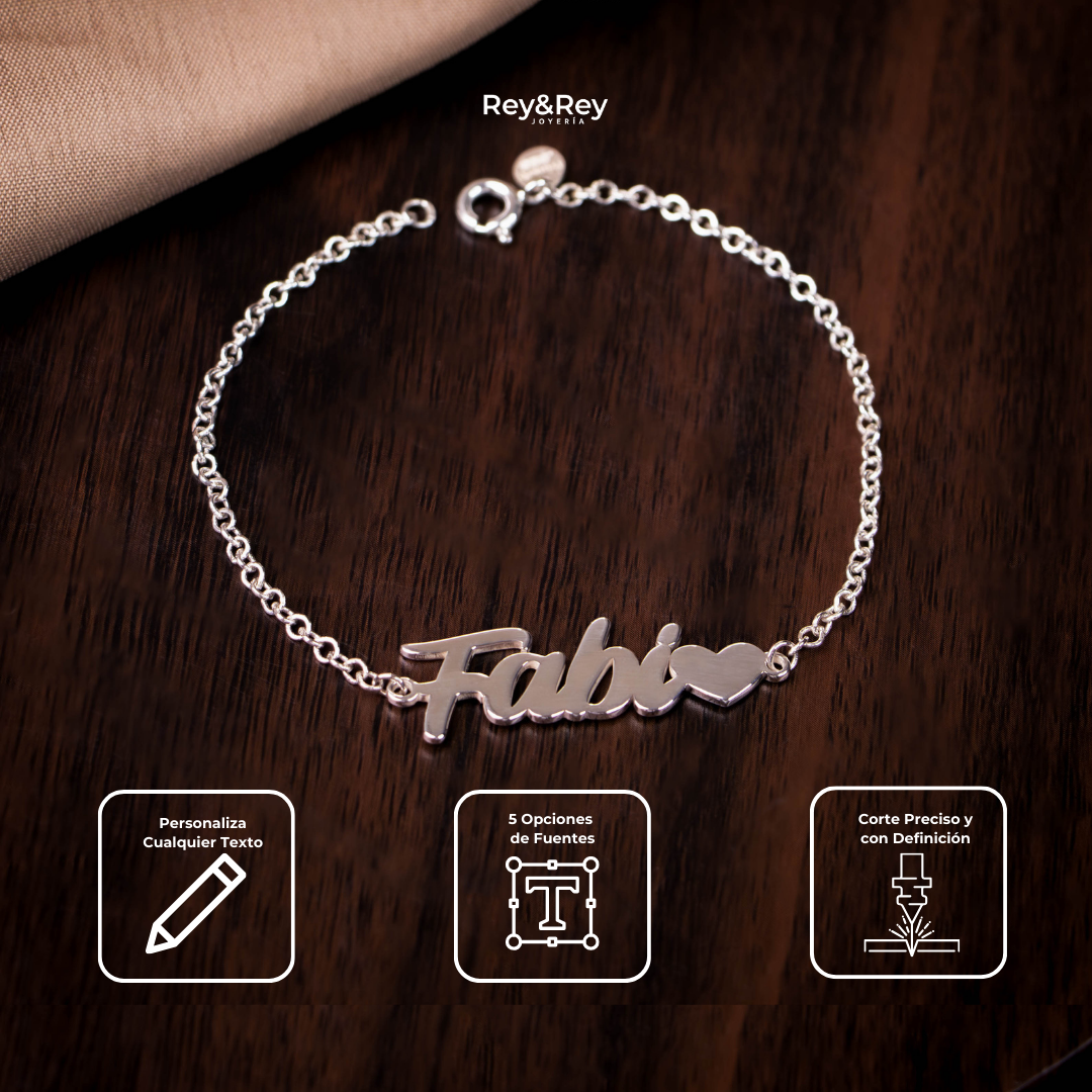 Pulsera Personalizable Classic de Plata .925