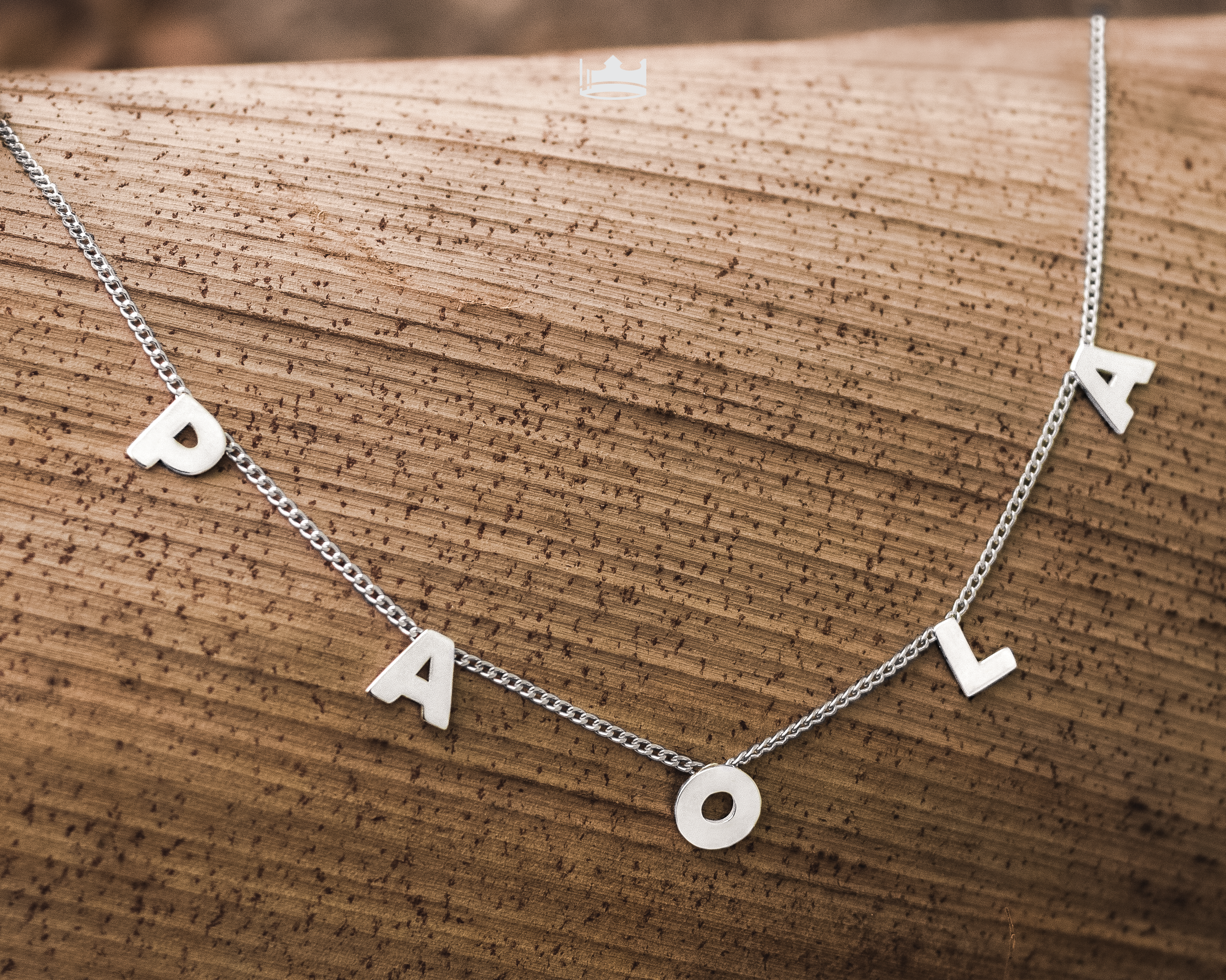 Cadena Letras Personalizable Plata .925