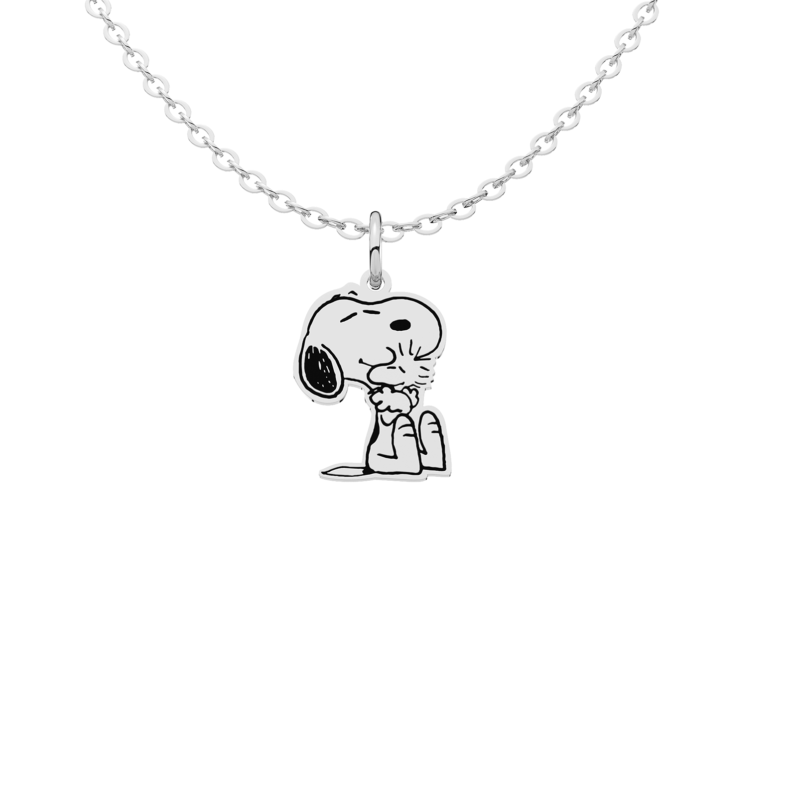 Collar Snoopy Grande Plata .925