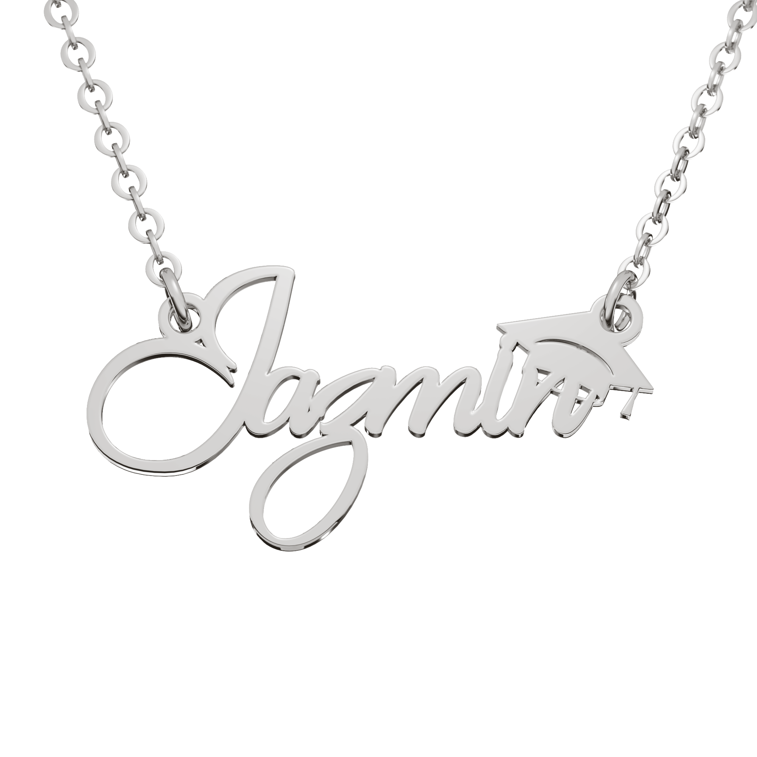 Collar Birrete Graduación Personalizable Plata .925