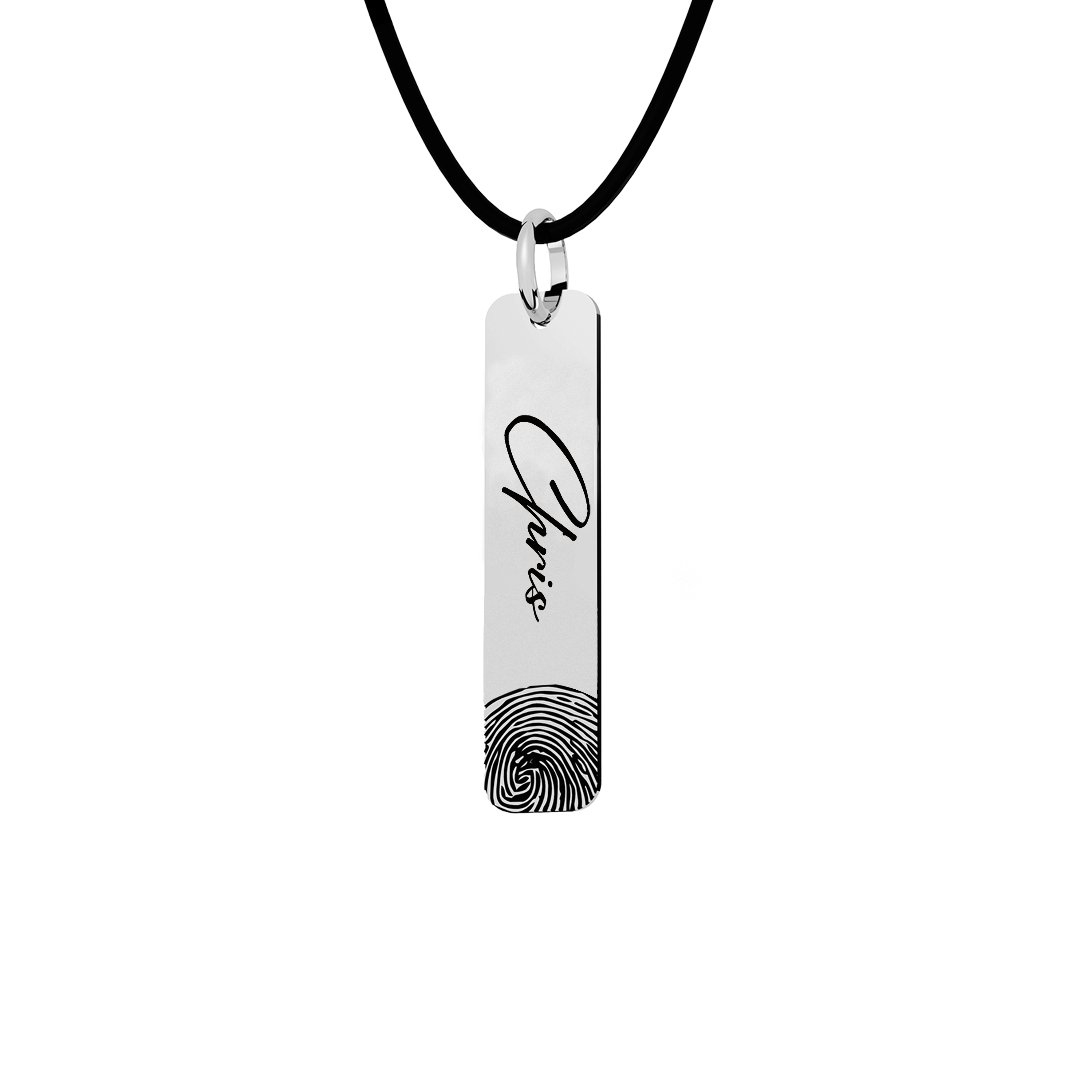 Etiqueta Huella Personalizable Plata .925