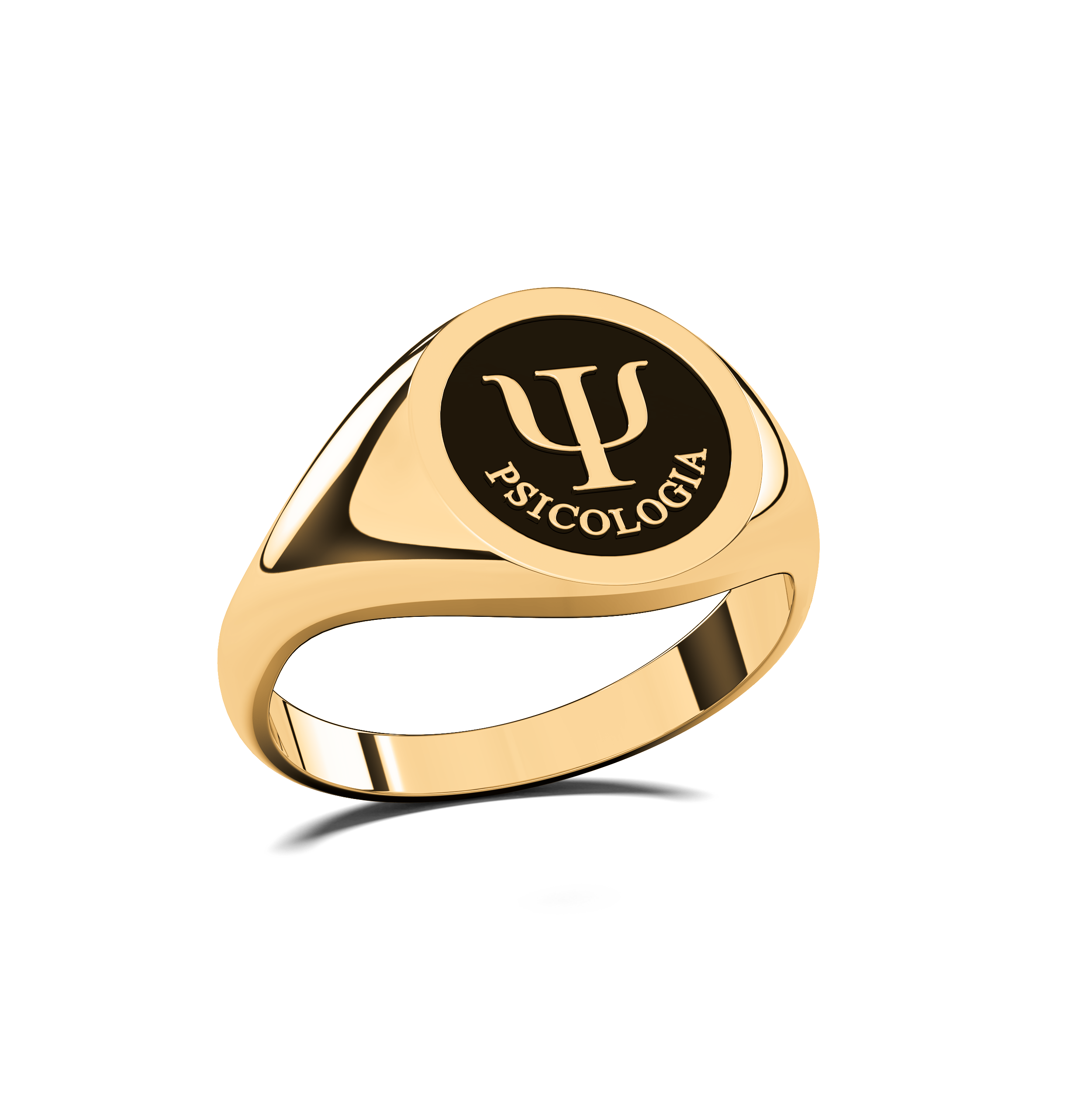 Anillo Graduación Sello Plata