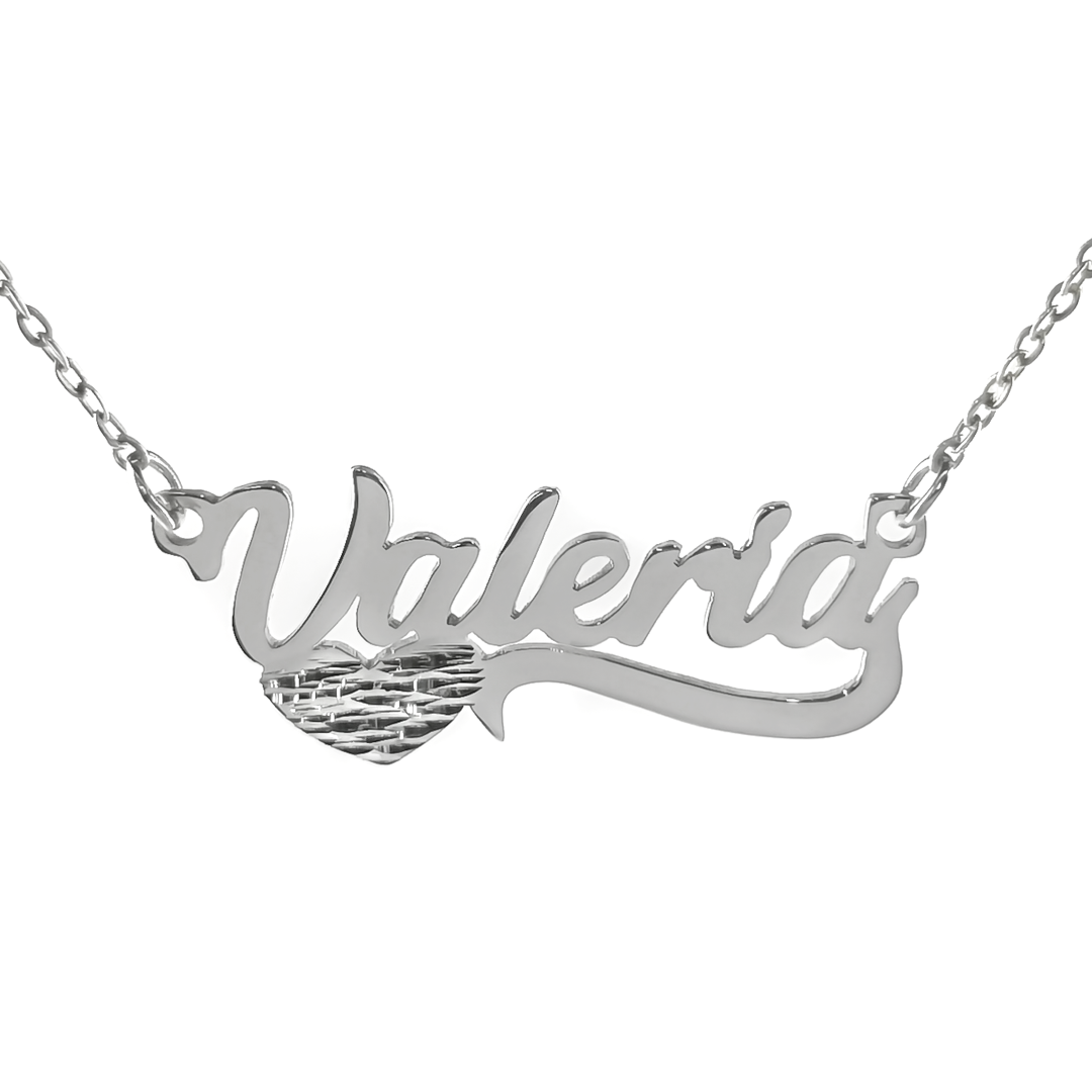 Collar Classic Diamantada Personalizable Plata .925