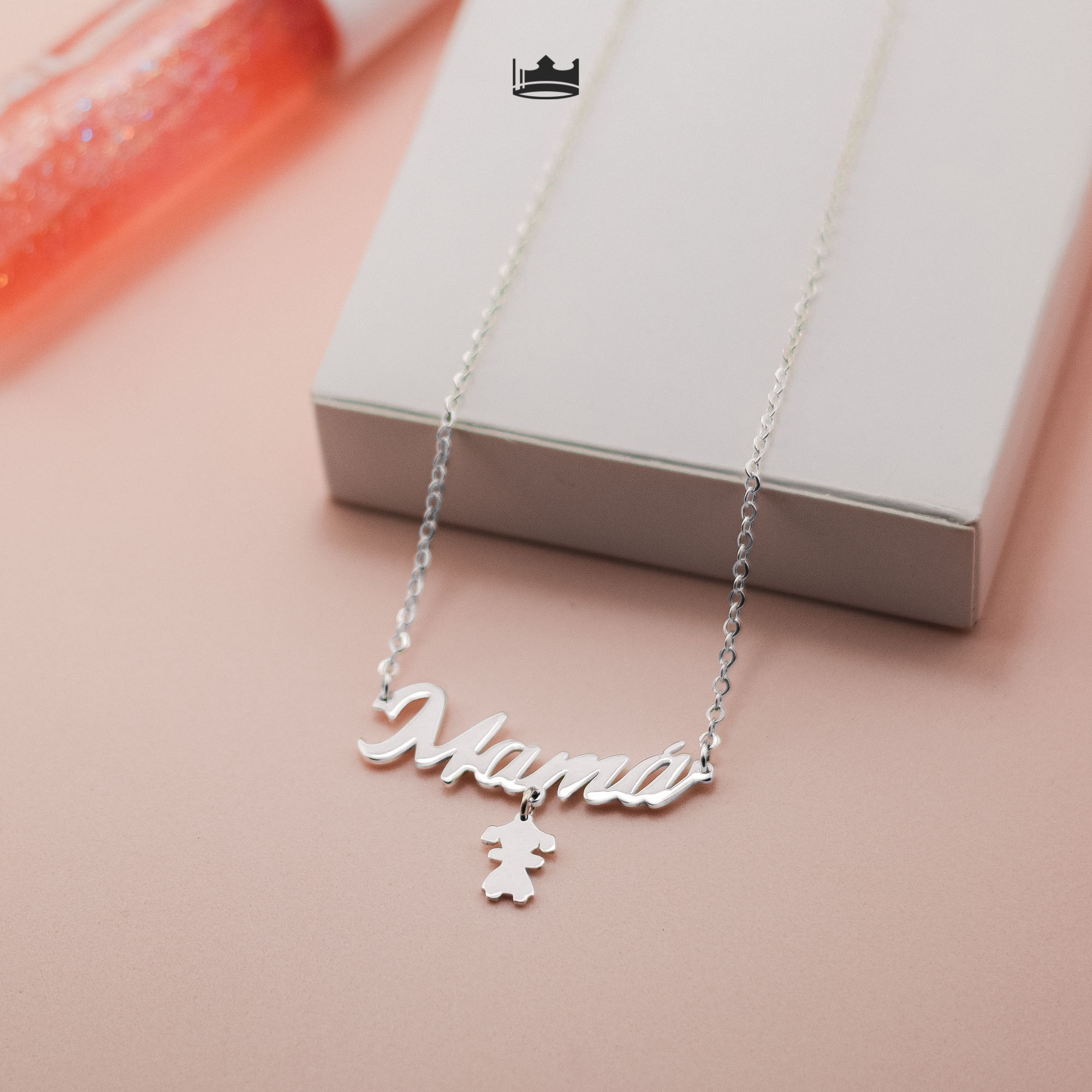 Collar Mama Niños Personalizable Plata .925