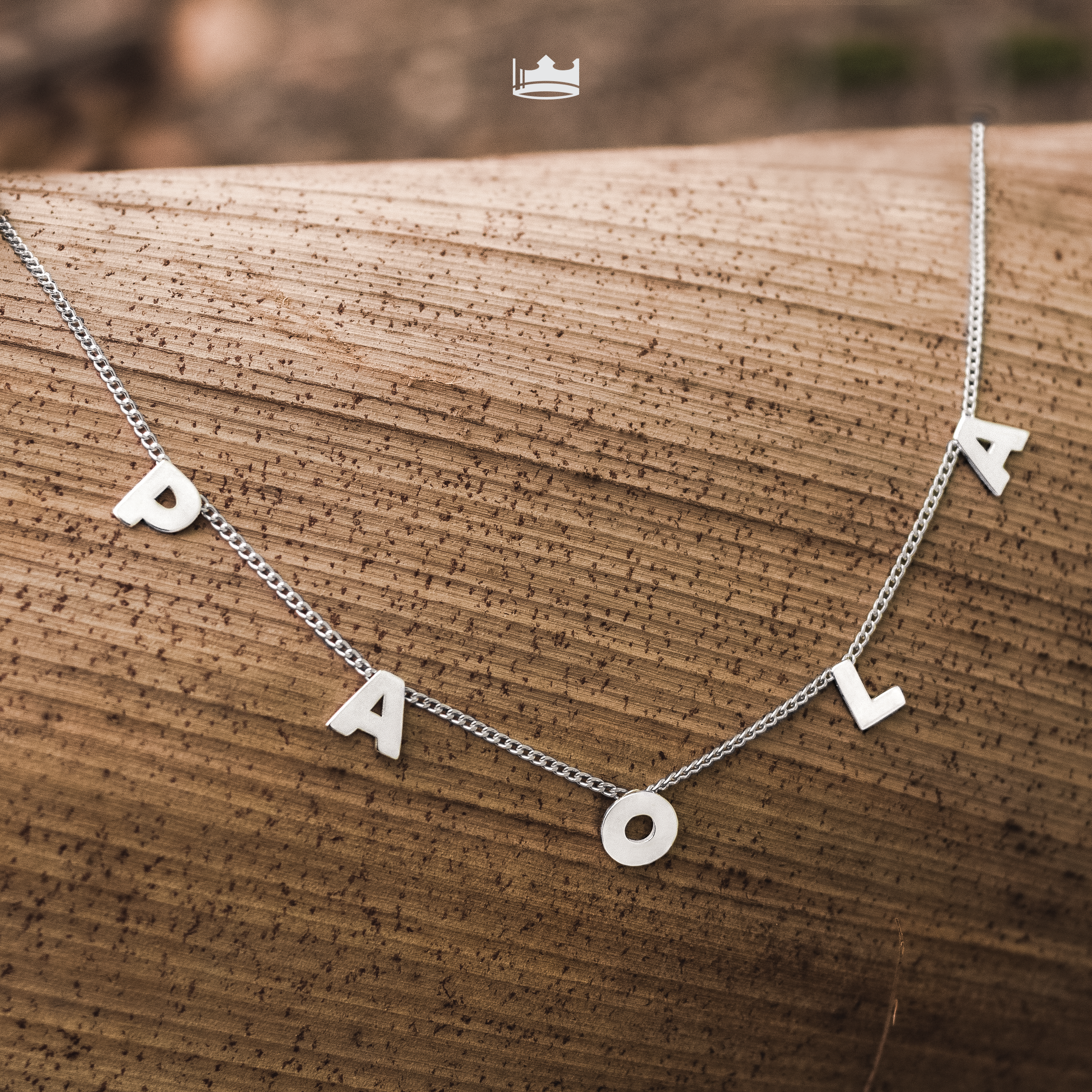 Cadena Letras Personalizable Plata .925